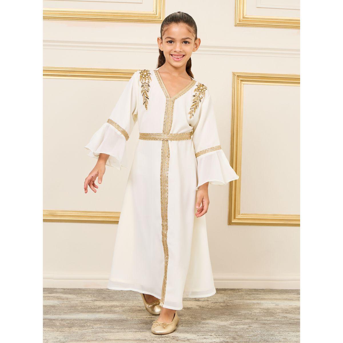 Maxim Creation Embroidered Lace Bead Detail Jalabiya-girls-clothing-dressesandjumpsuits-image-1