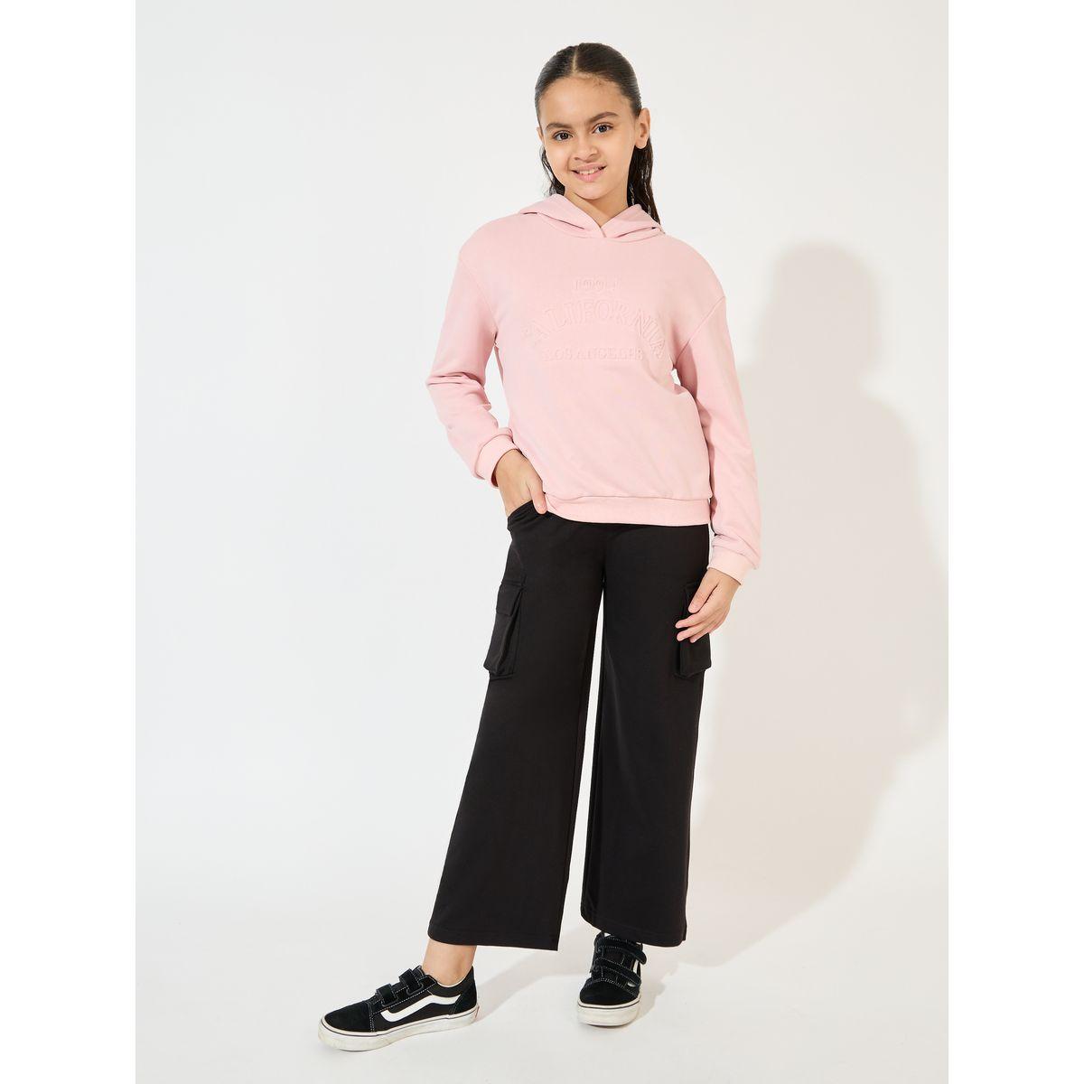 Styli Elevate Straight Leg Cargo Pants with Elasticated Waist-girls-clothing-bottoms-joggersandtrackpants-image-2