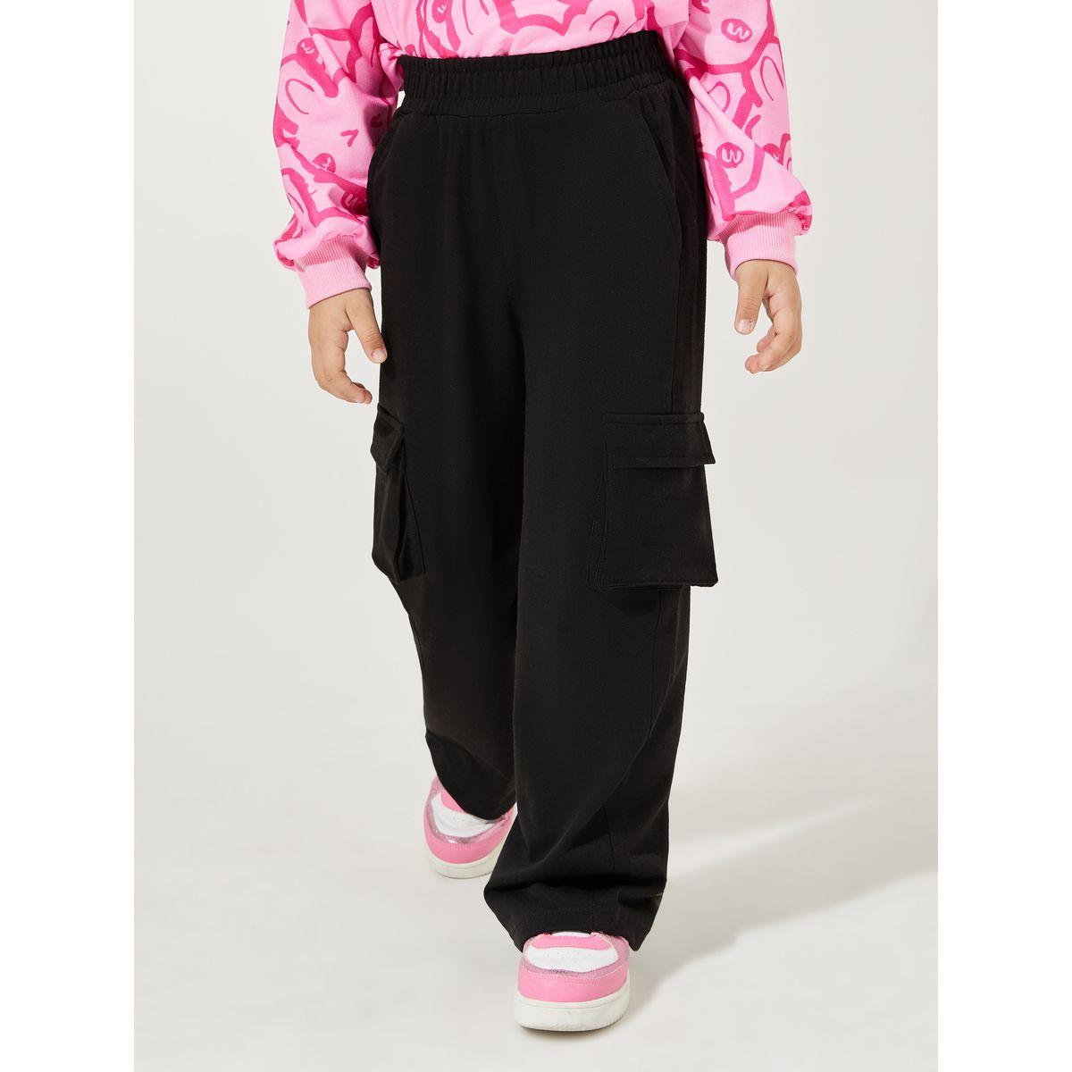 جوغر كارجو سادة بقصة مريحة-girls-clothing-bottoms-joggersandtrackpants-image-4