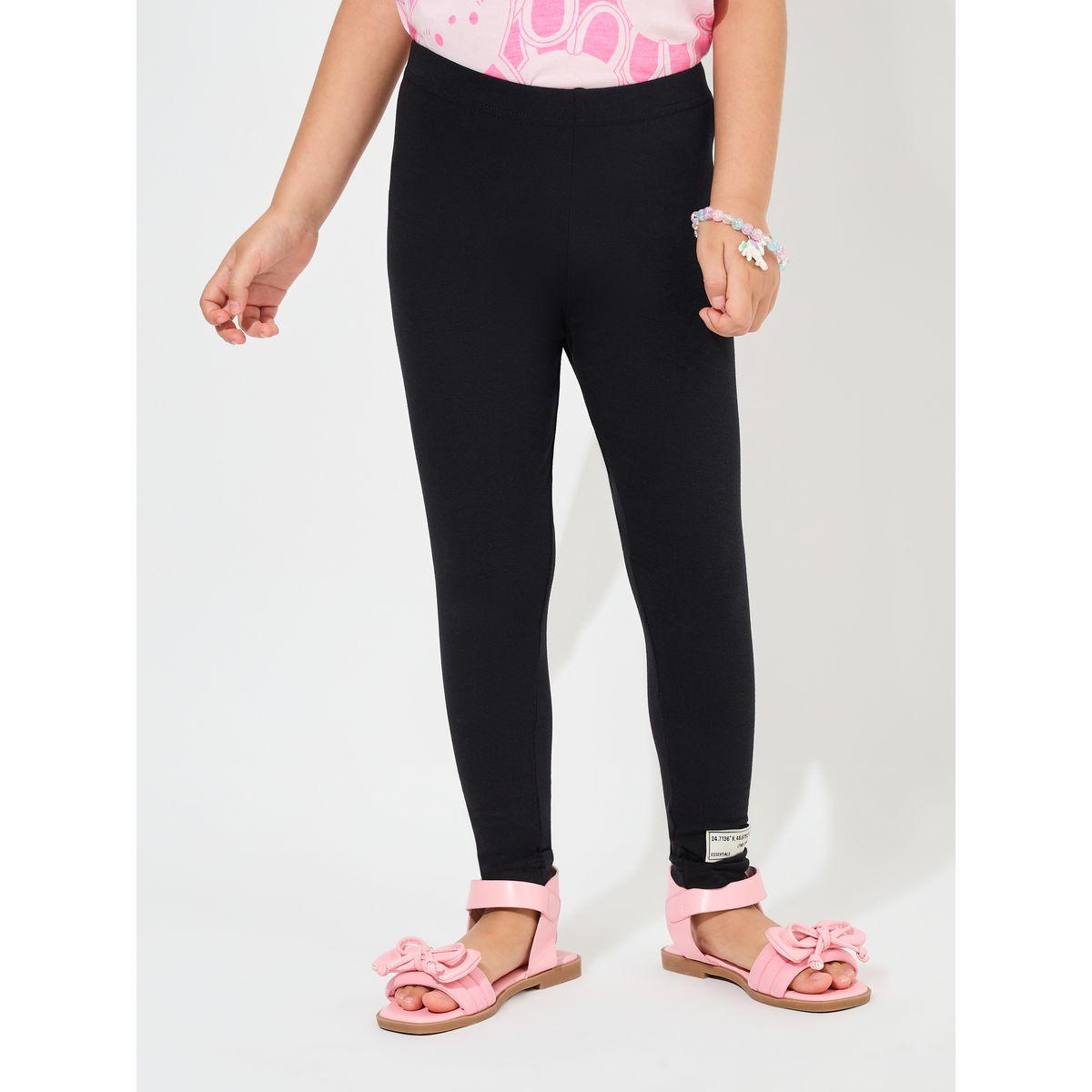 ليقنز مزين بشارة مع خصر مطاطي-girls-clothing-bottoms-leggings-image-1