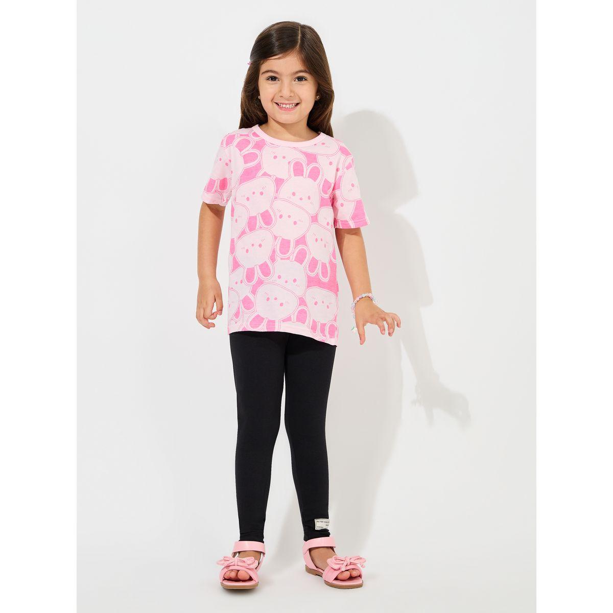 ليقنز مزين بشارة مع خصر مطاطي-girls-clothing-bottoms-leggings-image-2