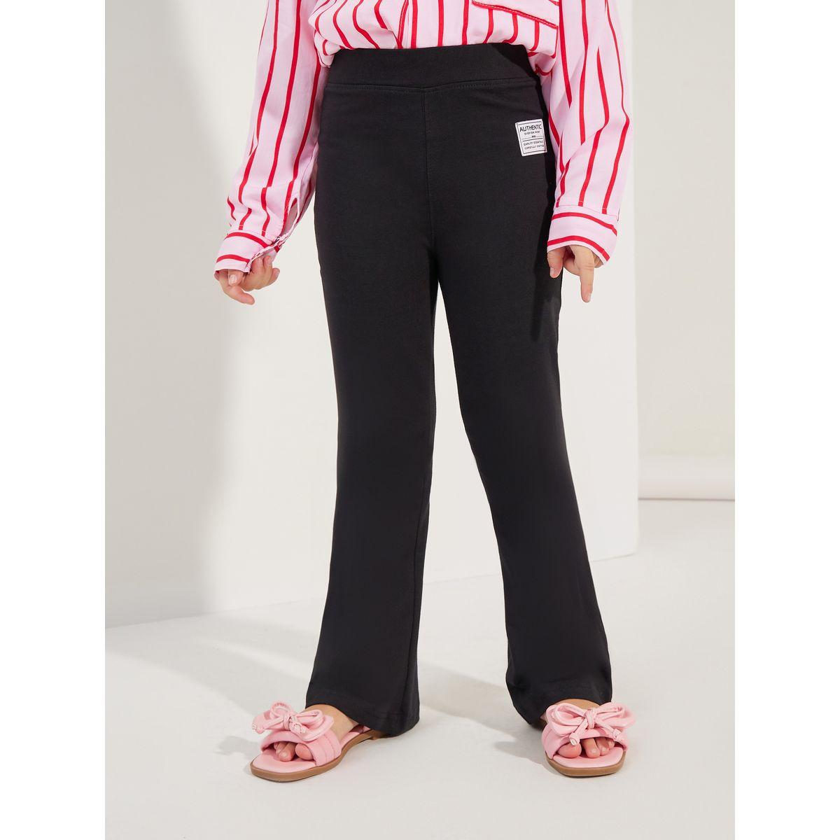 Styli Elevate Patch Detail Flared Leggings-girls-clothing-bottoms-leggings-image-2