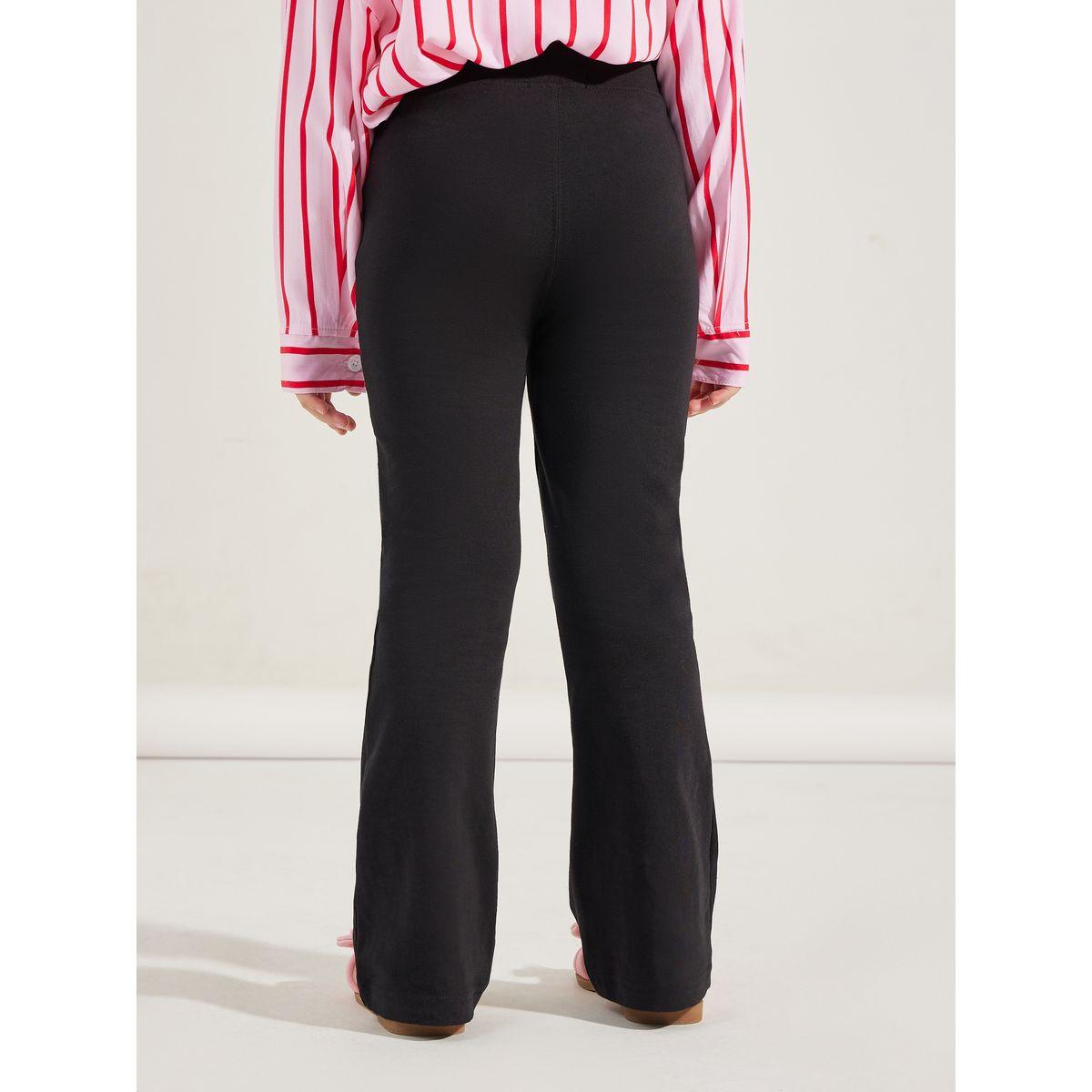 Styli Elevate Patch Detail Flared Leggings-girls-clothing-bottoms-leggings-image-4