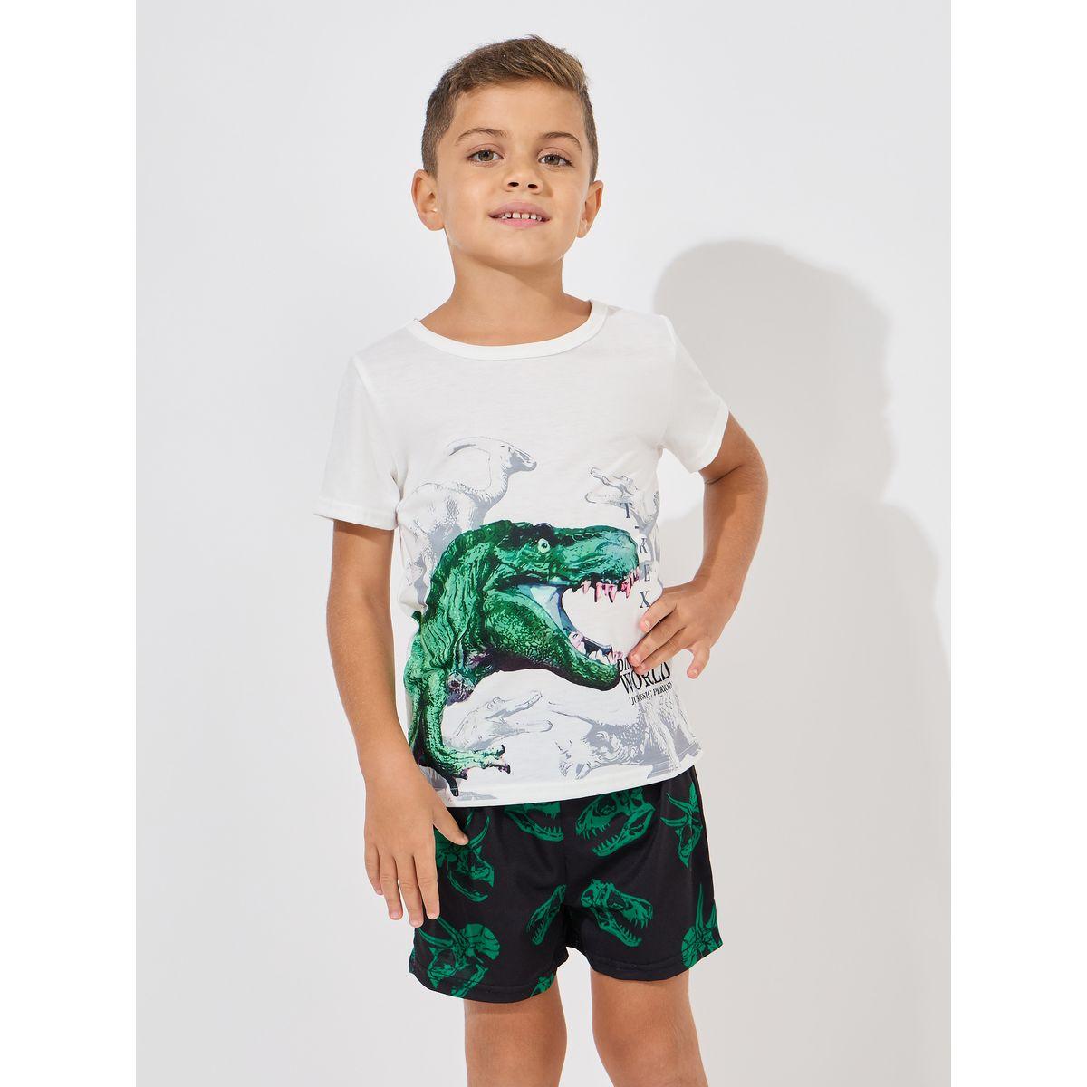 مجموعة من شورت وتيشيرت بطبعة ديناصور-boys-clothing-setsandcoords-image-2