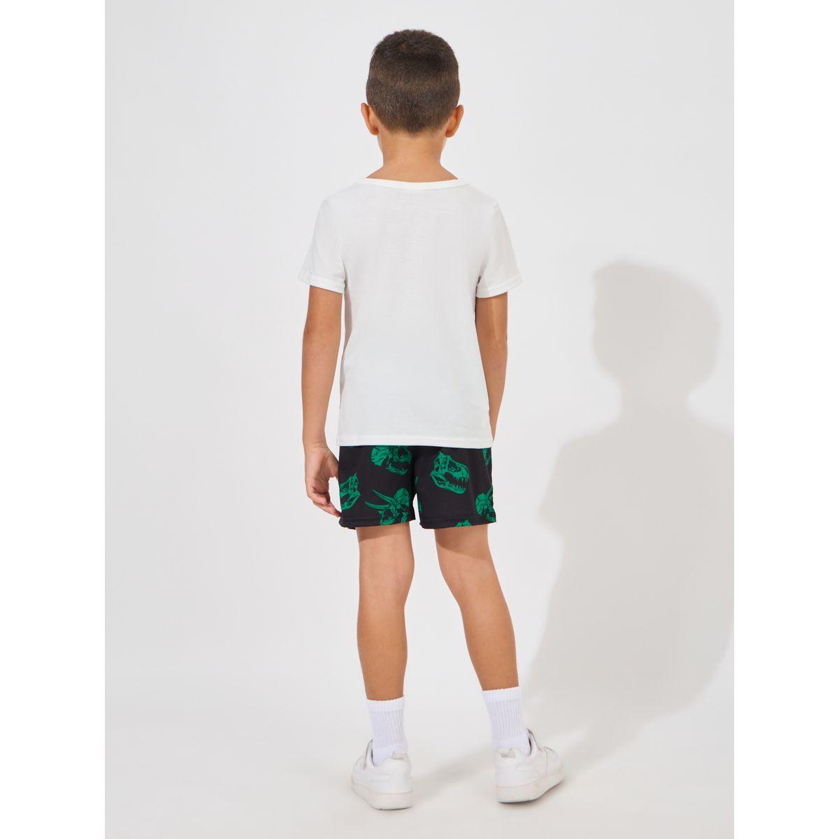 Styli Dinosaur Print T-Shirt & Shorts Set-boys-clothing-setsandcoords-image-4