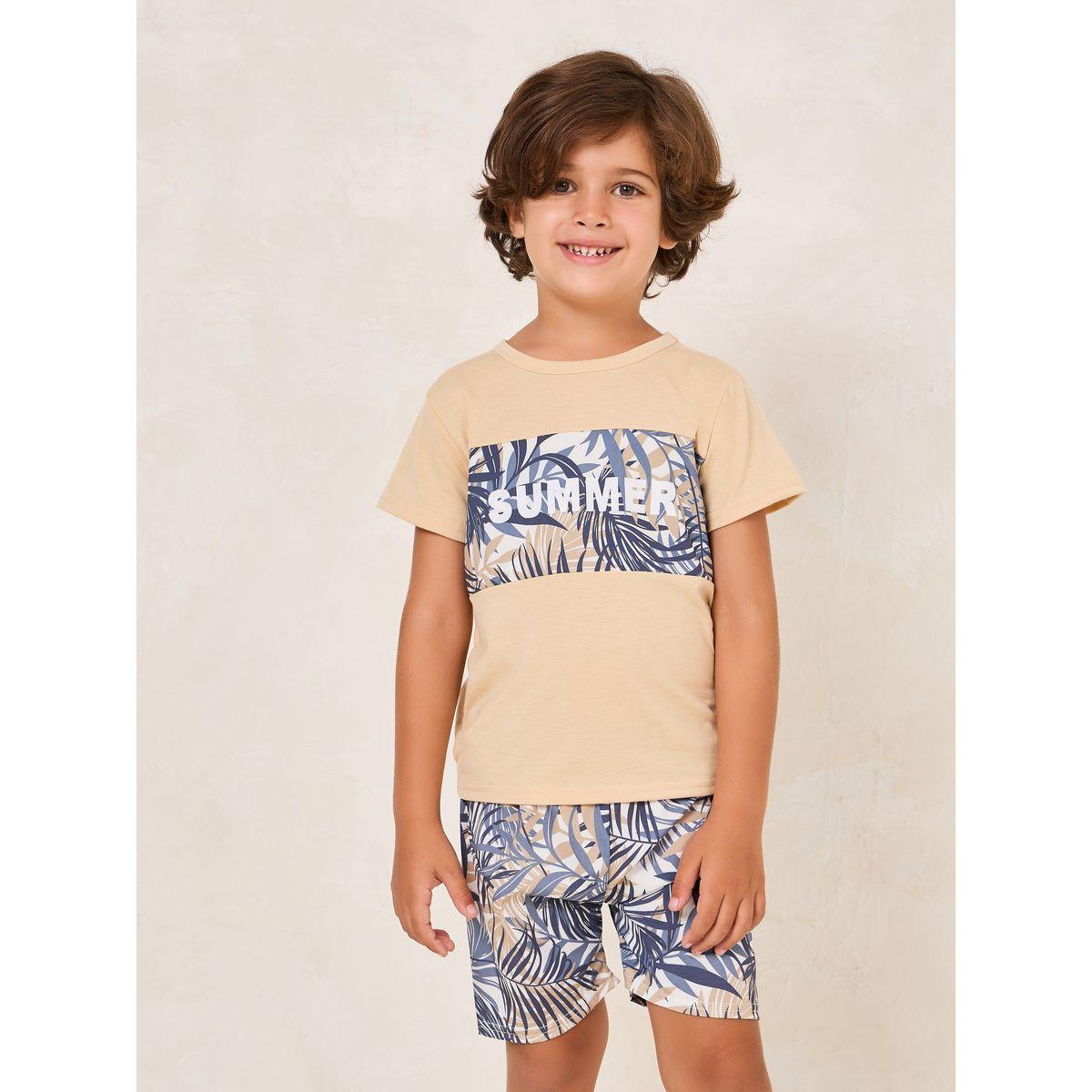 Styli Tropical Print T-Shirt & Shorts Set-boys-clothing-setsandcoords-image-2