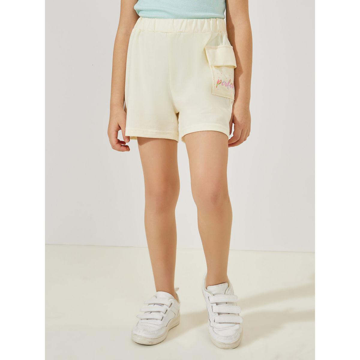 شورت كارجو بتفاصيل مُطرّزة-girls-clothing-bottoms-shorts-image-1