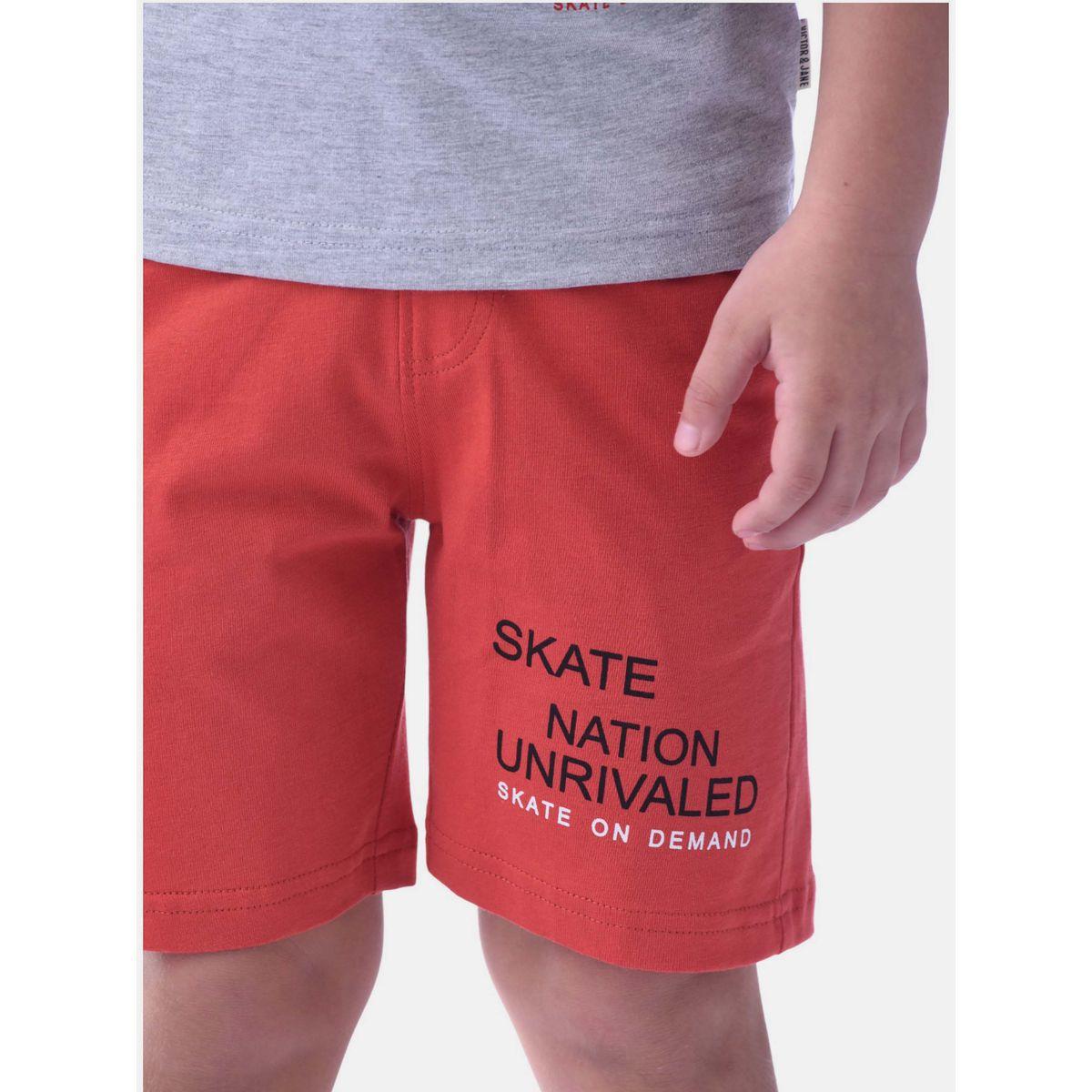 Victor and Jane X Styli  Tiger Print Short Sleeve T-Shirt & Shorts Set-boys-clothing-setsandcoords-image-5