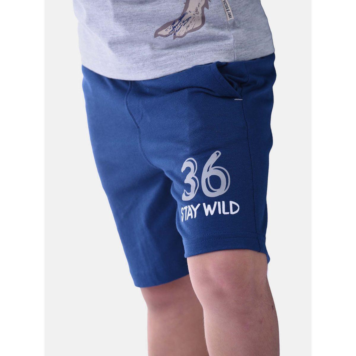 مجموعة من شورت وتيشيرت باكمام قصيرة فيكتور آند جين × ستايلي-boys-clothing-setsandcoords-image-3