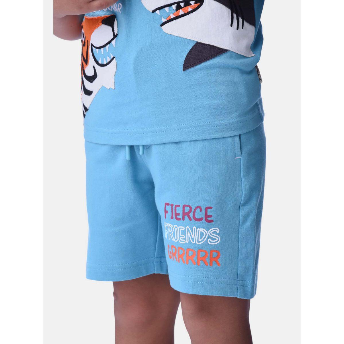 مجموعة من شورت وتيشيرت بطبعات خياطة فيكتور آند جين × ستايلي-boys-clothing-setsandcoords-image-5