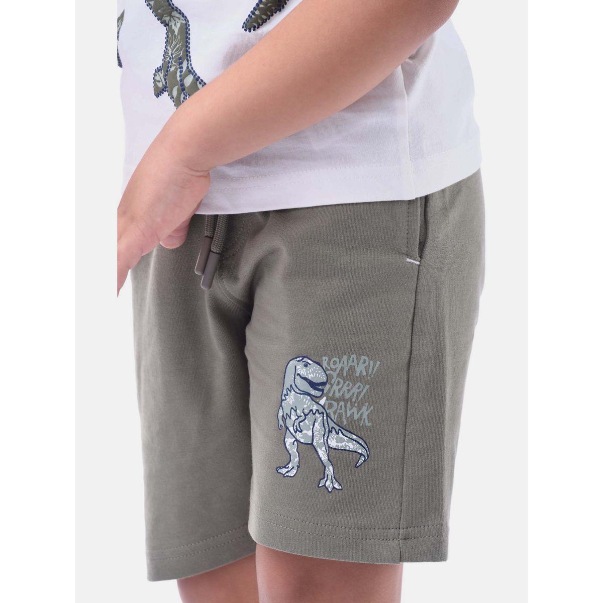 مجموعة من شورت وتيشيرت بطبعة جرافيك فيكتور آند جين × ستايلي-boys-clothing-setsandcoords-image-4