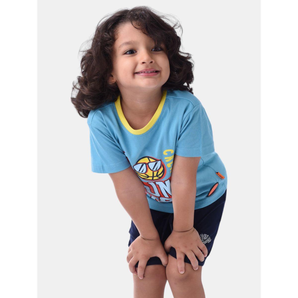 مجموعة من شورت وتيشيرت بطبعة جرافيك فيكتور آند جين × ستايلي-boys-clothing-setsandcoords-image-5