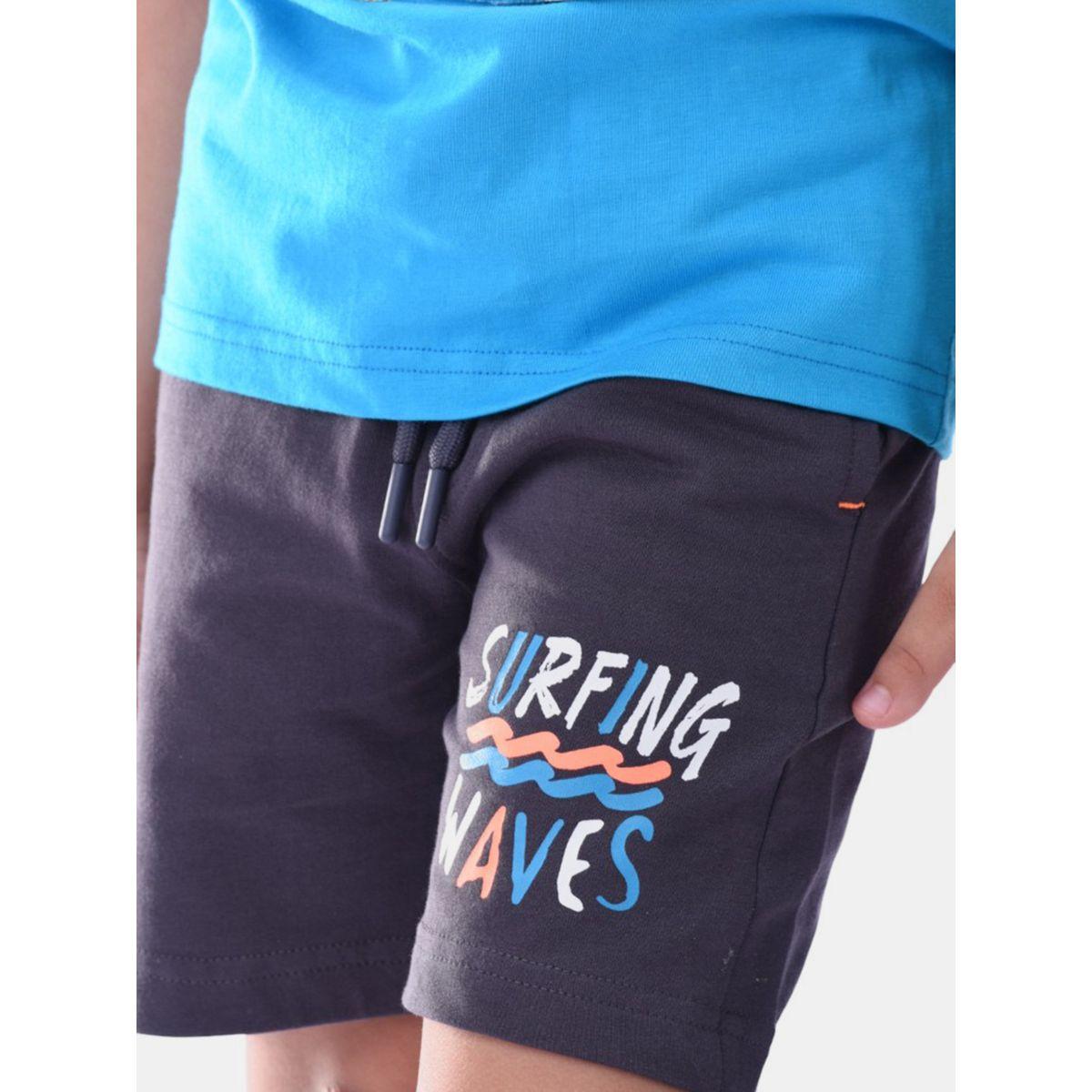 مجموعة من شورت وتيشيرت بطبعة جرافيك فيكتور آند جين × ستايلي-boys-clothing-setsandcoords-image-6