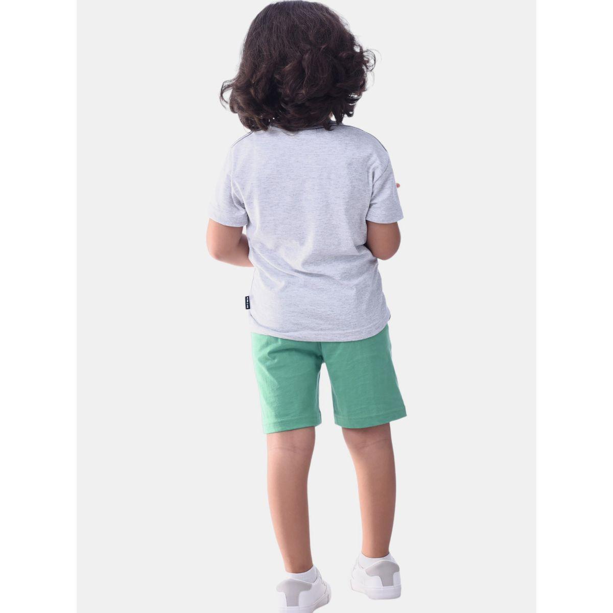 Victor and Jane X Styli  Surf Up Graphic T-Shirt & Shorts Set-boys-clothing-setsandcoords-image-2