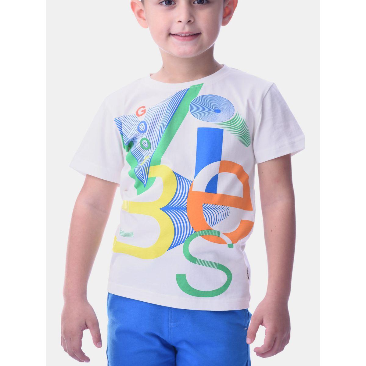 مجموعة من شورت وتيشيرت بطبعة جرافيك فيكتور آند جين × ستايلي-boys-clothing-setsandcoords-image-3