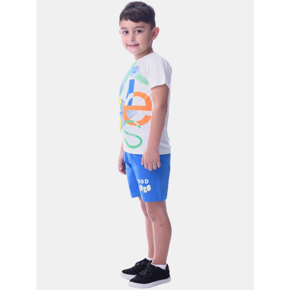 مجموعة من شورت وتيشيرت بطبعة جرافيك فيكتور آند جين × ستايلي-boys-clothing-setsandcoords-image-5