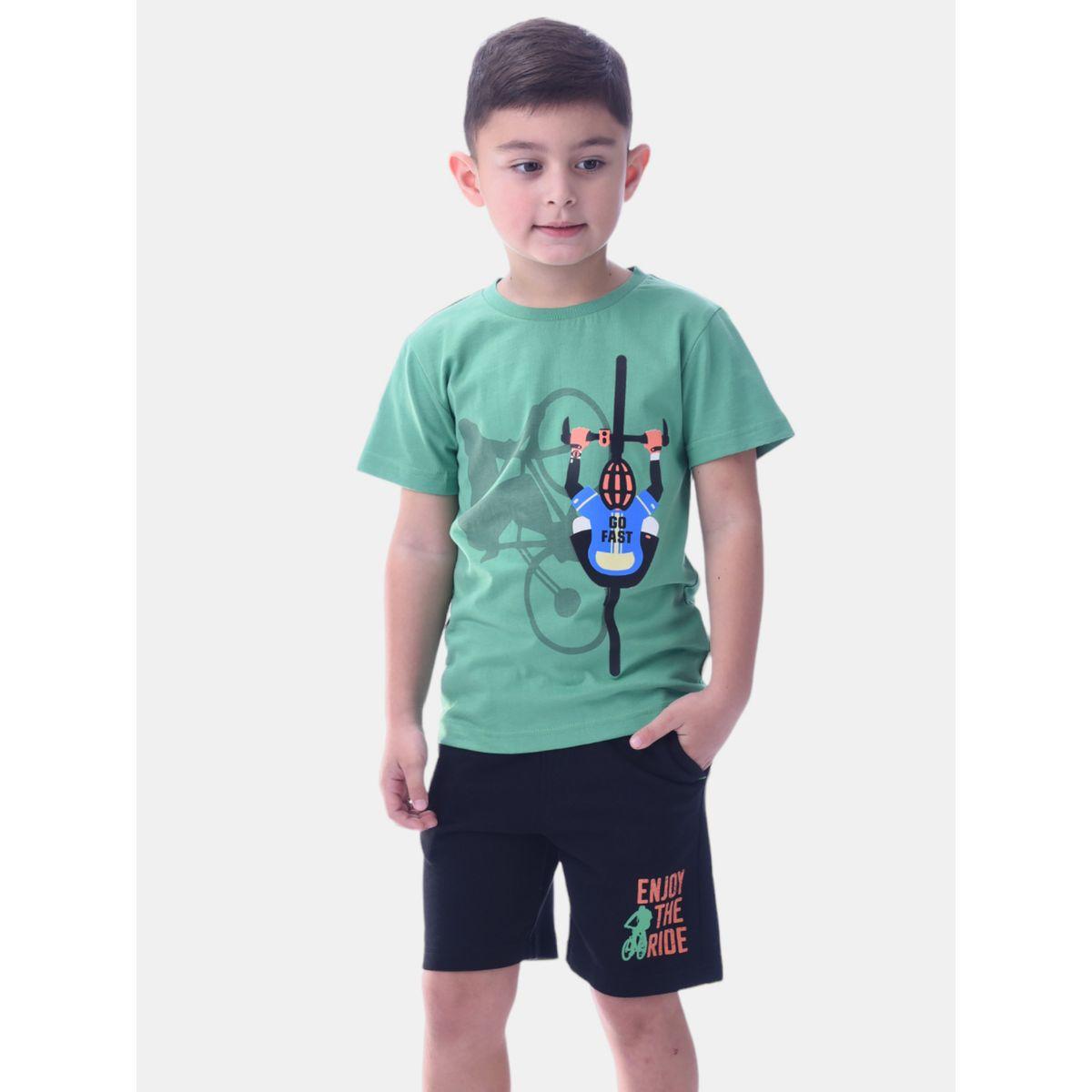 Victor and Jane X Styli  Sports Cycle Graphic T-Shirt & Shorts Set-boys-clothing-setsandcoords-image-4