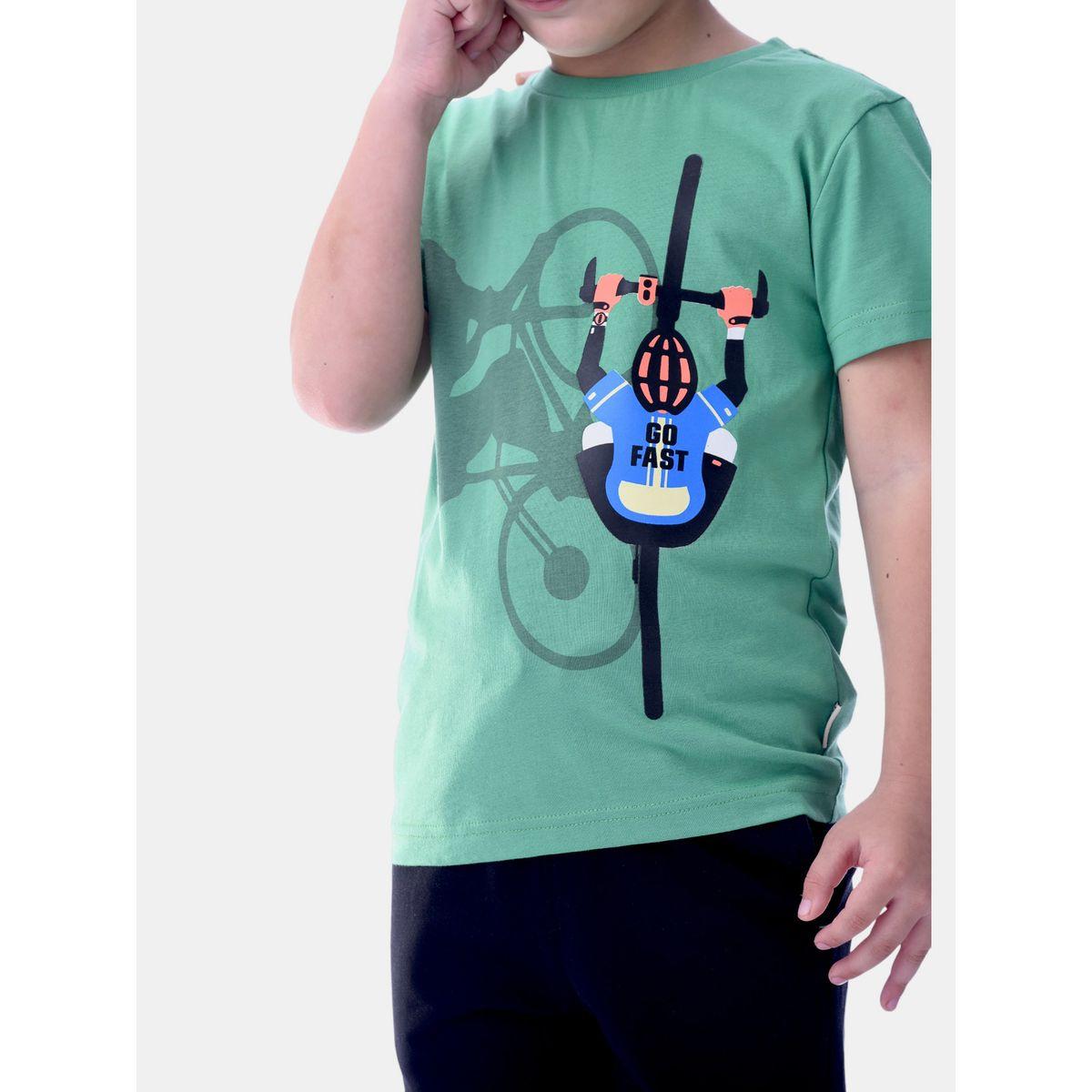 مجموعة من شورت وتيشيرت بطبعة جرافيك فيكتور آند جين × ستايلي-boys-clothing-setsandcoords-image-5