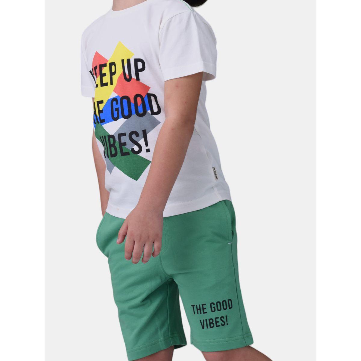 مجموعة من شورت وتيشيرت بطبعة جرافيك فيكتور آند جين × ستايلي-boys-clothing-setsandcoords-image-6