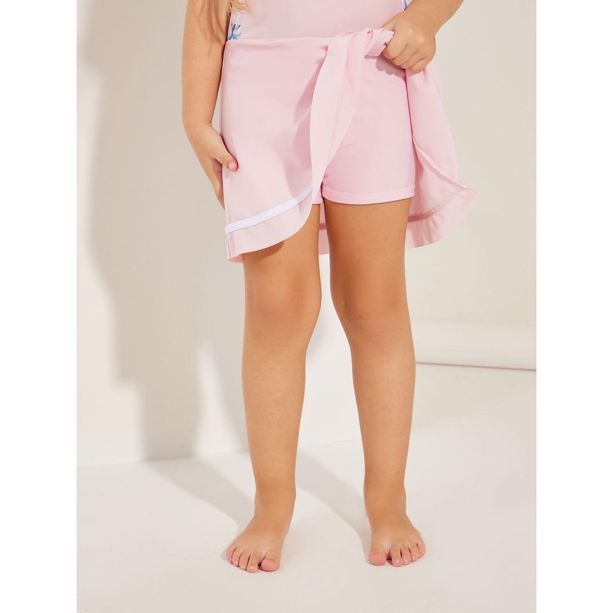 بدلة سباحة مطبعة بزهور مع ياقة عالية-sports-girls-clothing-tops-image-4