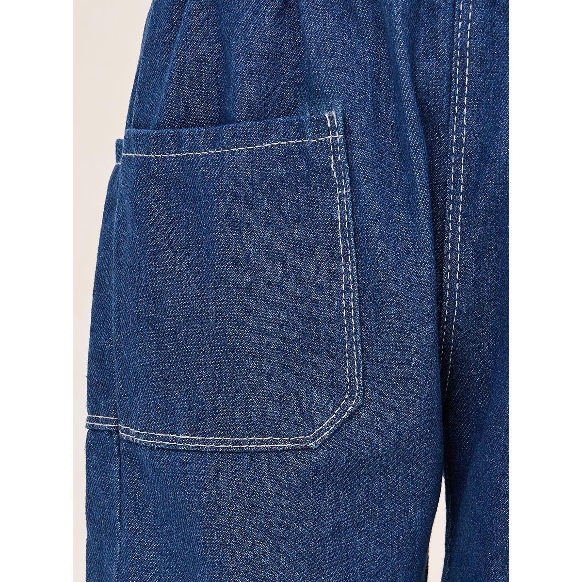 Styli Wide Leg Pocket Denim Shorts-boys-clothing-bottoms-shorts-image-3