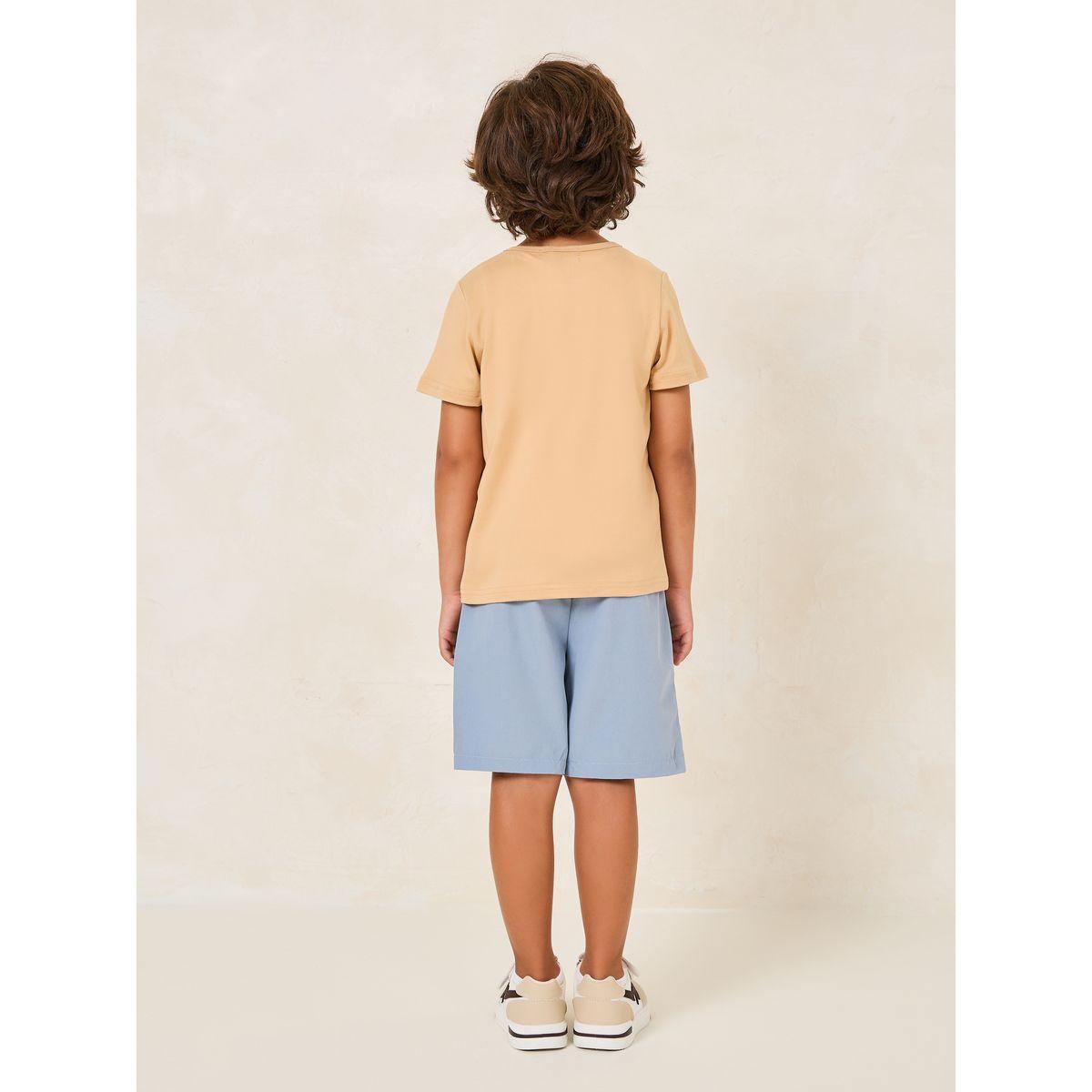 Styli Toddler Boys Printed Tee & Patch Short Set-boys-clothing-setsandcoords-image-4