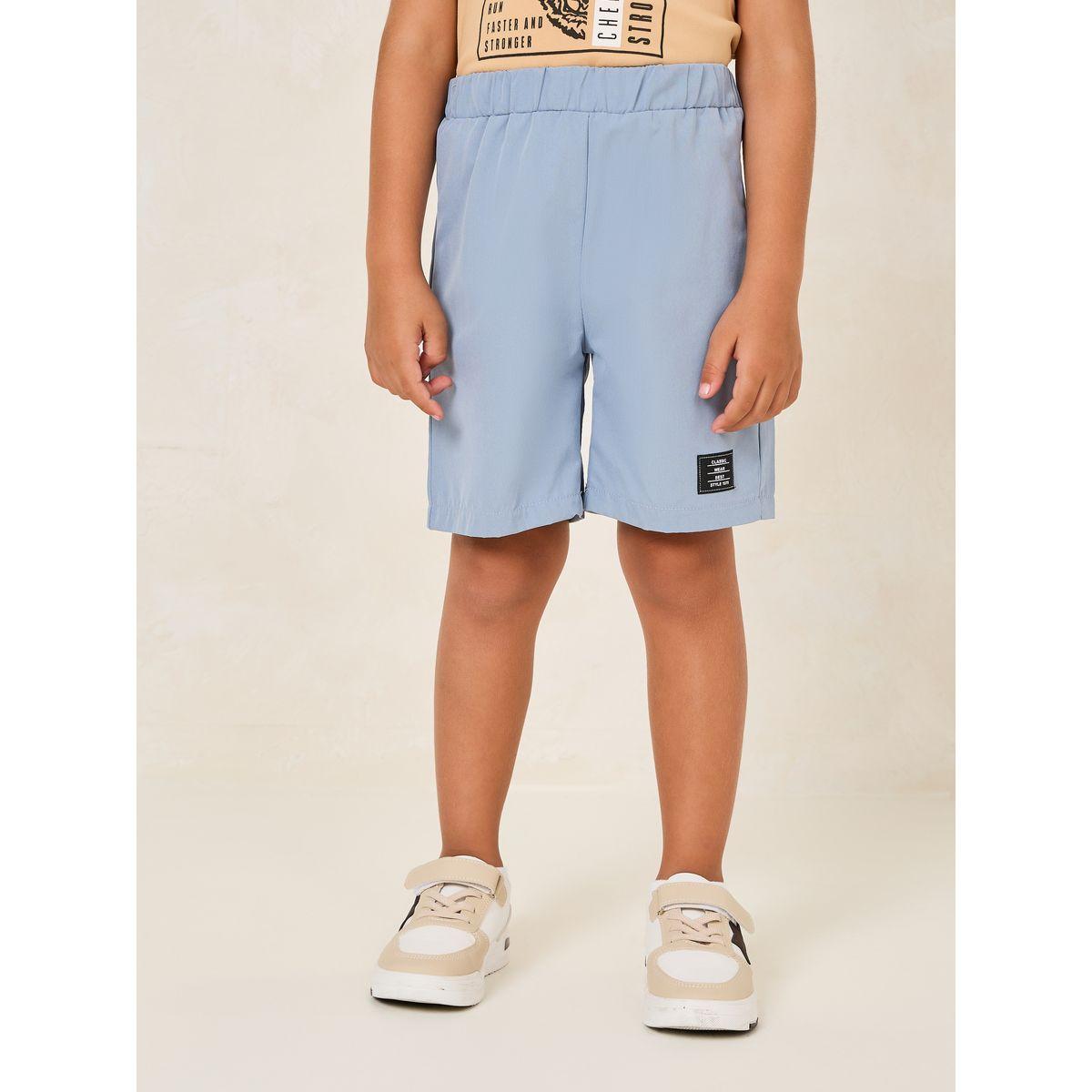 Styli Toddler Boys Printed Tee & Patch Short Set-boys-clothing-setsandcoords-image-5