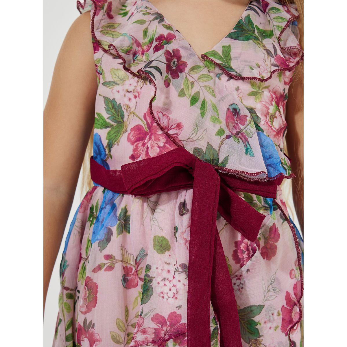 فستان مطبع بزهور ونمط لف-girls-clothing-dressesandjumpsuits-image-3