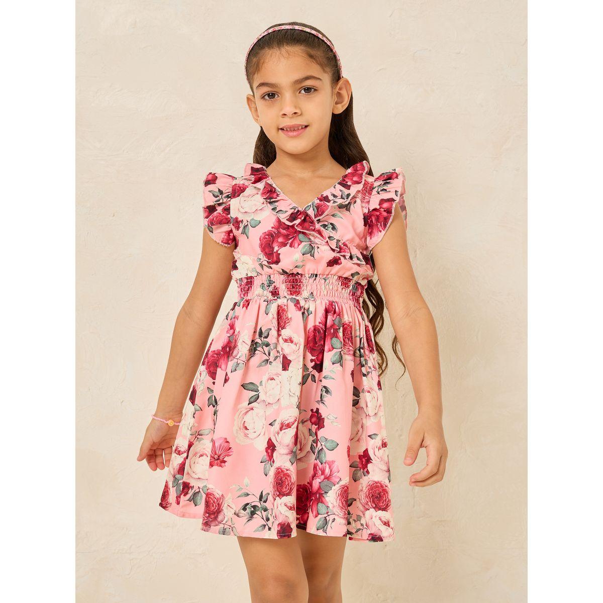 Styli Floral Print Ruffled Dress-girls-clothing-dressesandjumpsuits-image-1