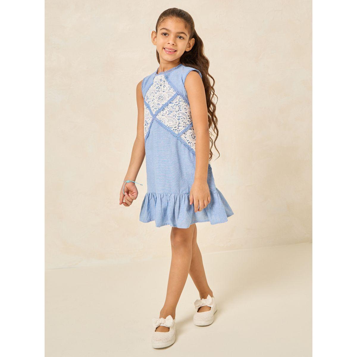 Styli Lace Insert Sleeveless Dress-girls-clothing-dressesandjumpsuits-image-2