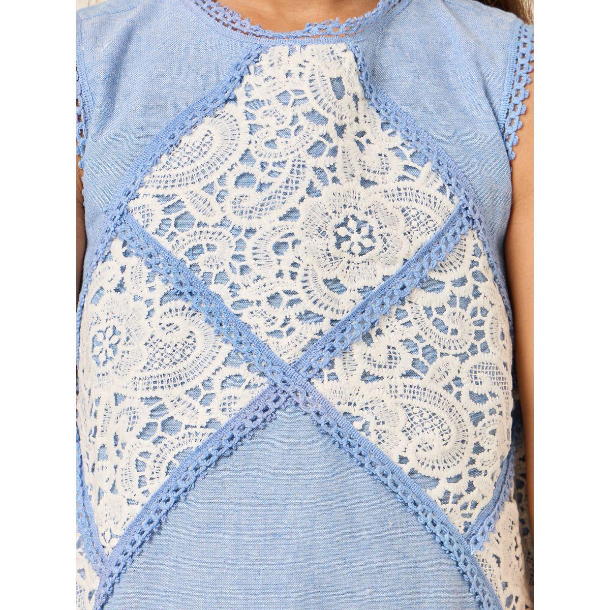 Styli Lace Insert Sleeveless Dress-girls-clothing-dressesandjumpsuits-image-3