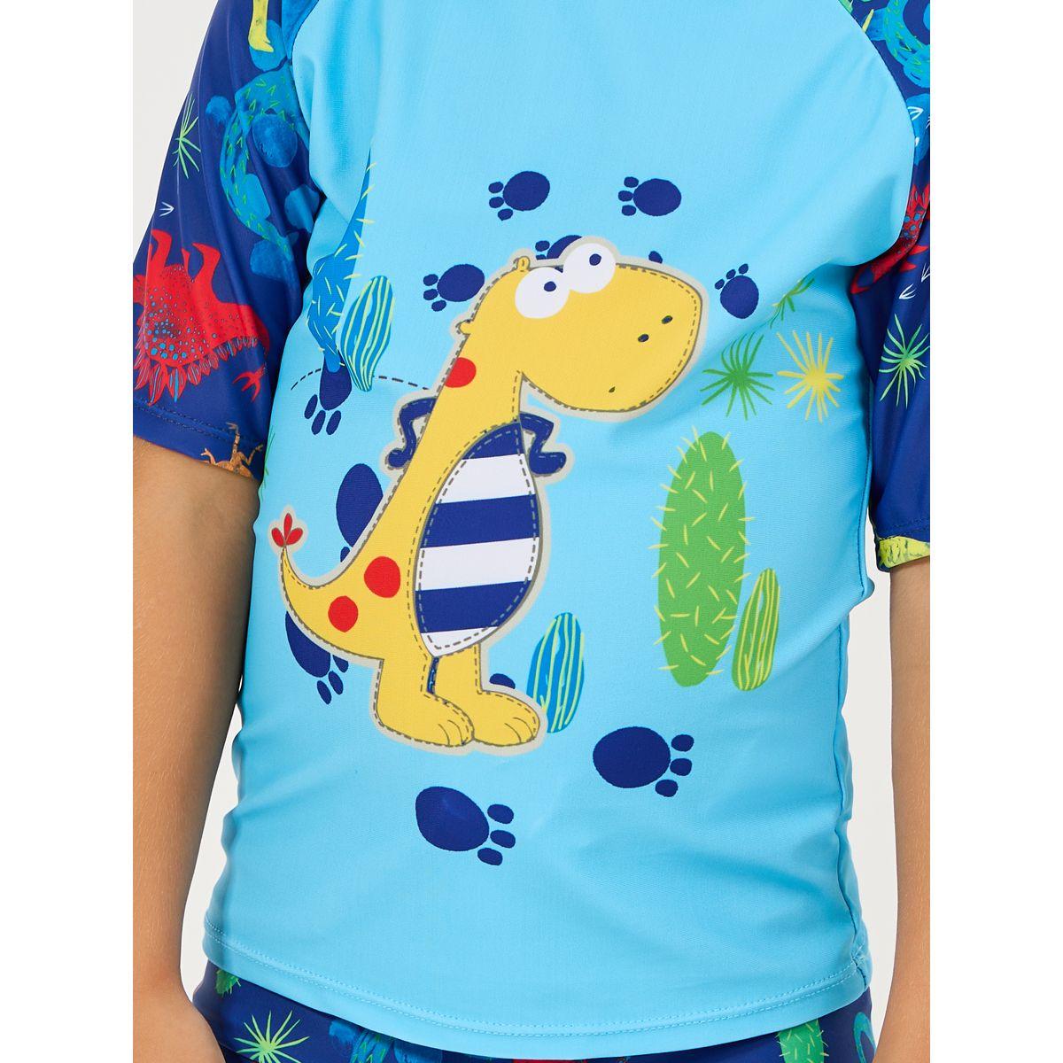 مجموعة من شورت سباحة مع تيشيرت بطبعة ديناصور-boys-clothing-sportswear-sets-image-3