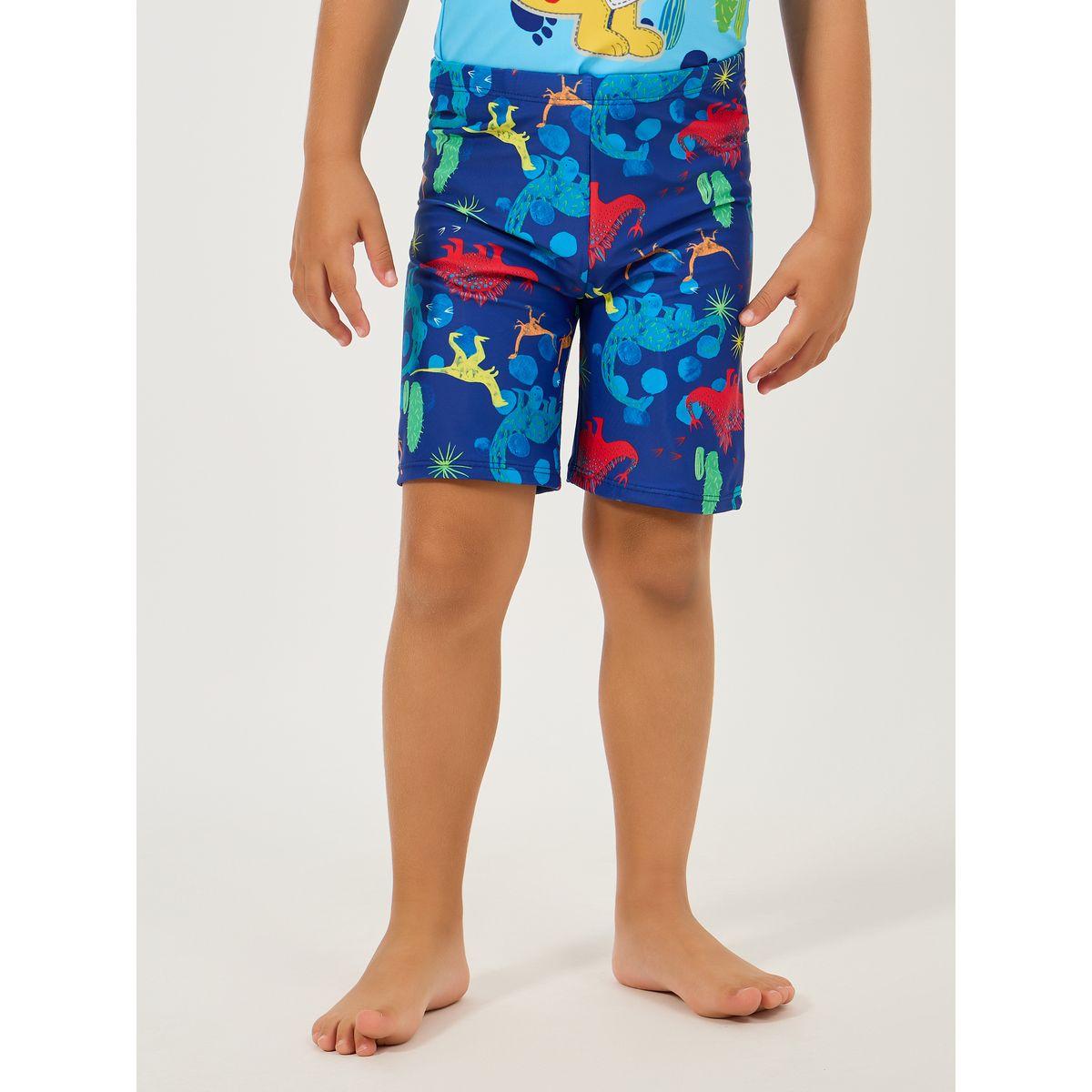 Styli Dinosaur Print T-Shirt & Shorts Swimming Set-sports-boys-clothing-sets-image-5