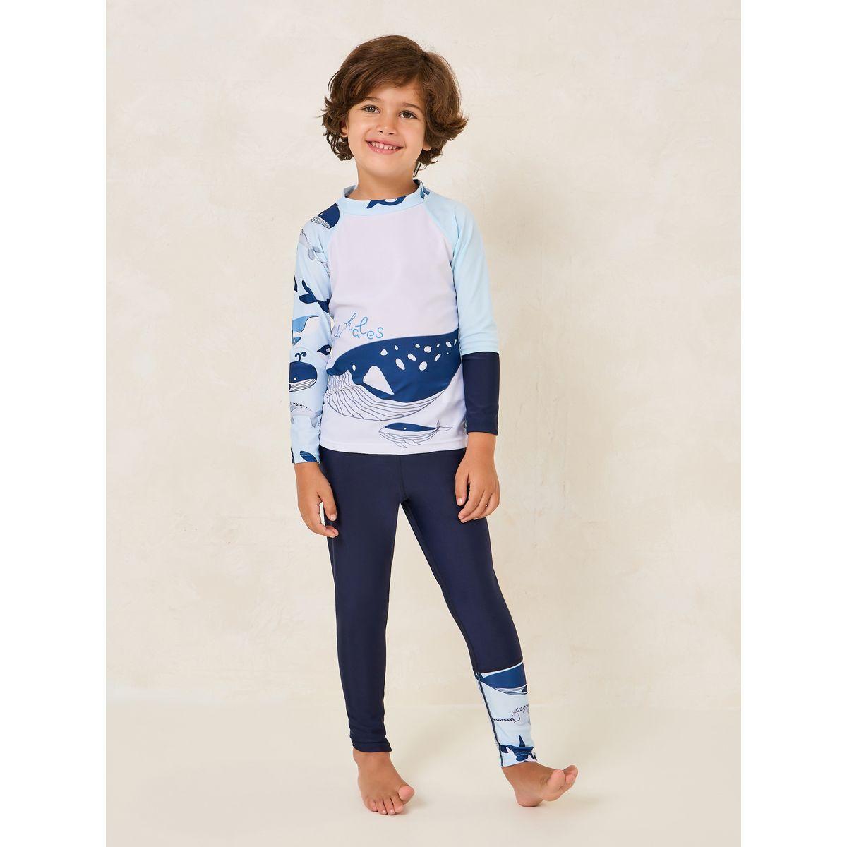 Styli Toddler Boys Printed Long Sleeve Swimming Set-sports-boys-clothing-sets-image-1