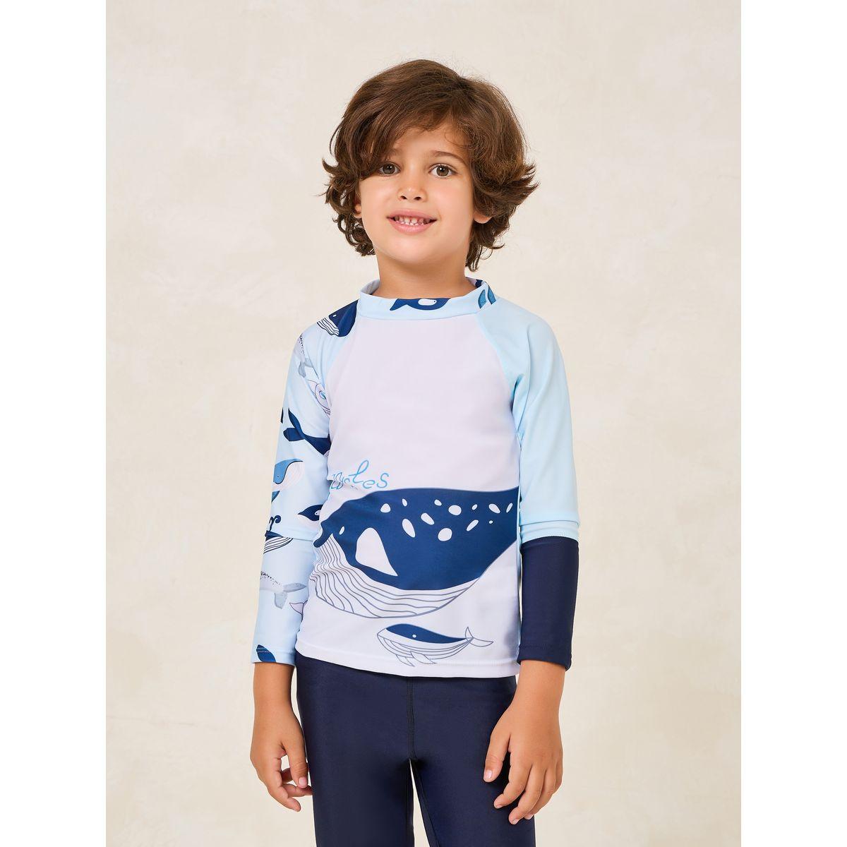 Styli Toddler Boys Printed Long Sleeve Swimming Set-sports-boys-clothing-sets-image-2