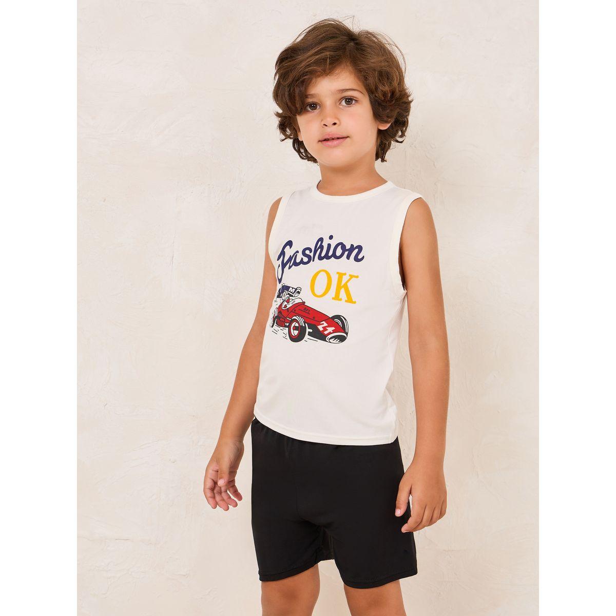 Styli Toddler Boys Printed Cotton PJ Set-boys-clothing-nightwear-image-2