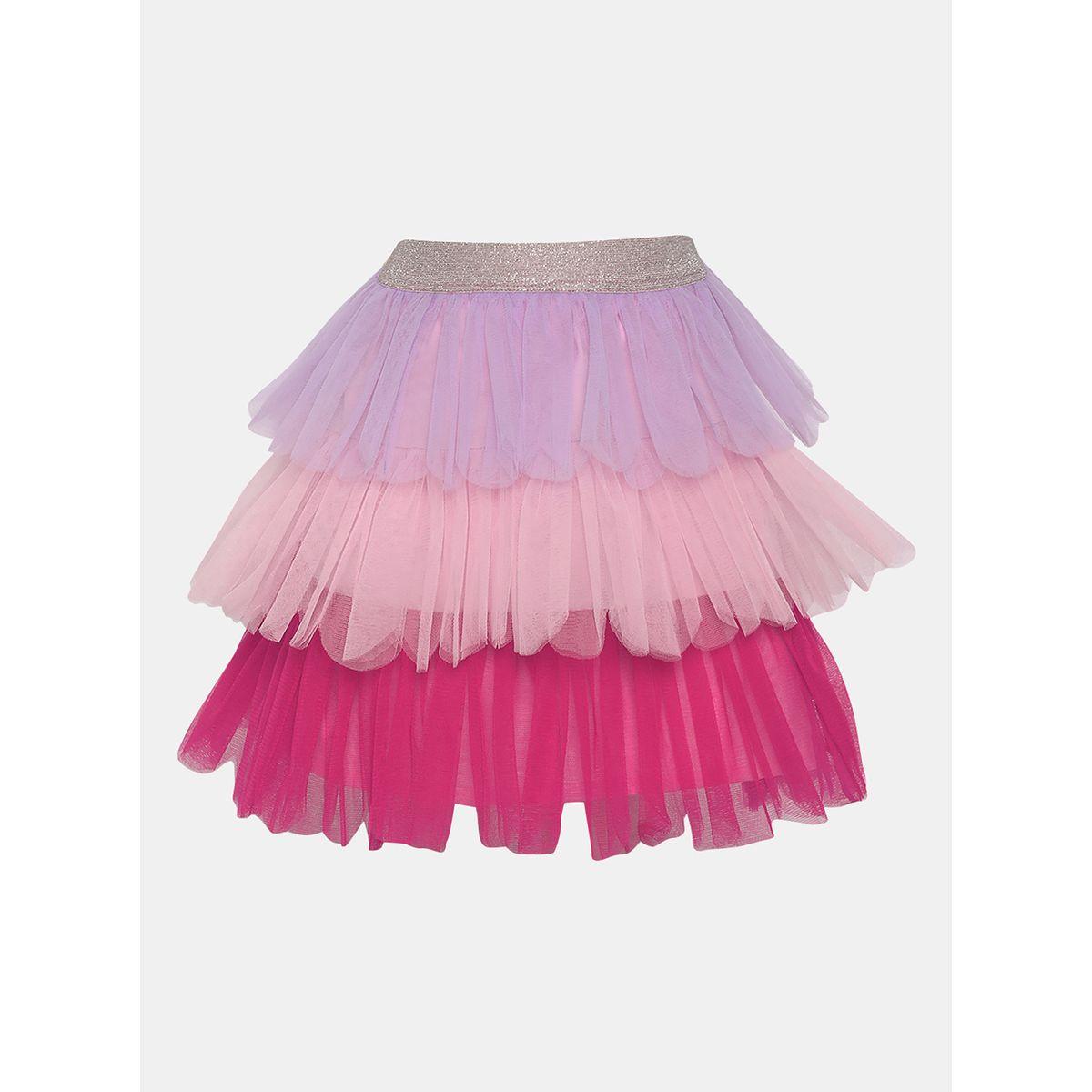 Styli Ruffle Layer Mesh Skirt-girls-clothing-bottoms-skirts-image-2