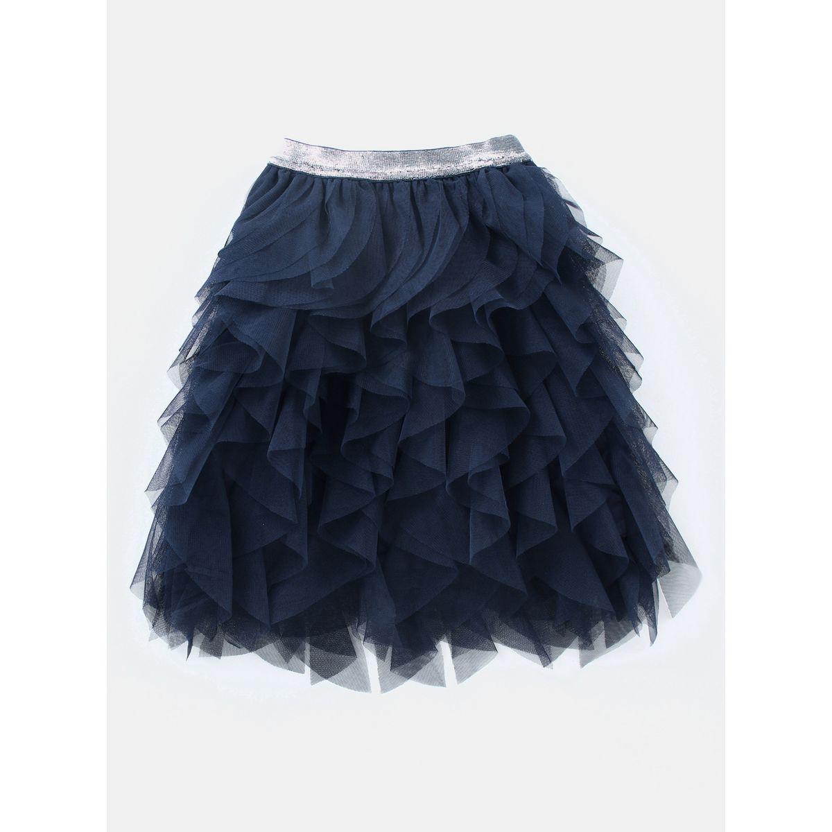 Styli Ruffle Mesh Skater Skirt-girls-clothing-bottoms-skirts-image-2