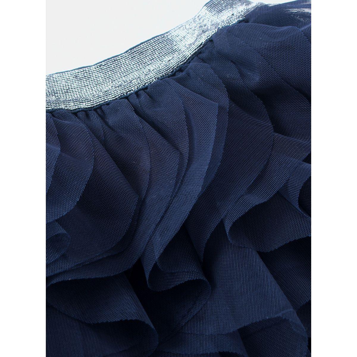 Styli Ruffle Mesh Skater Skirt-girls-clothing-bottoms-skirts-image-3