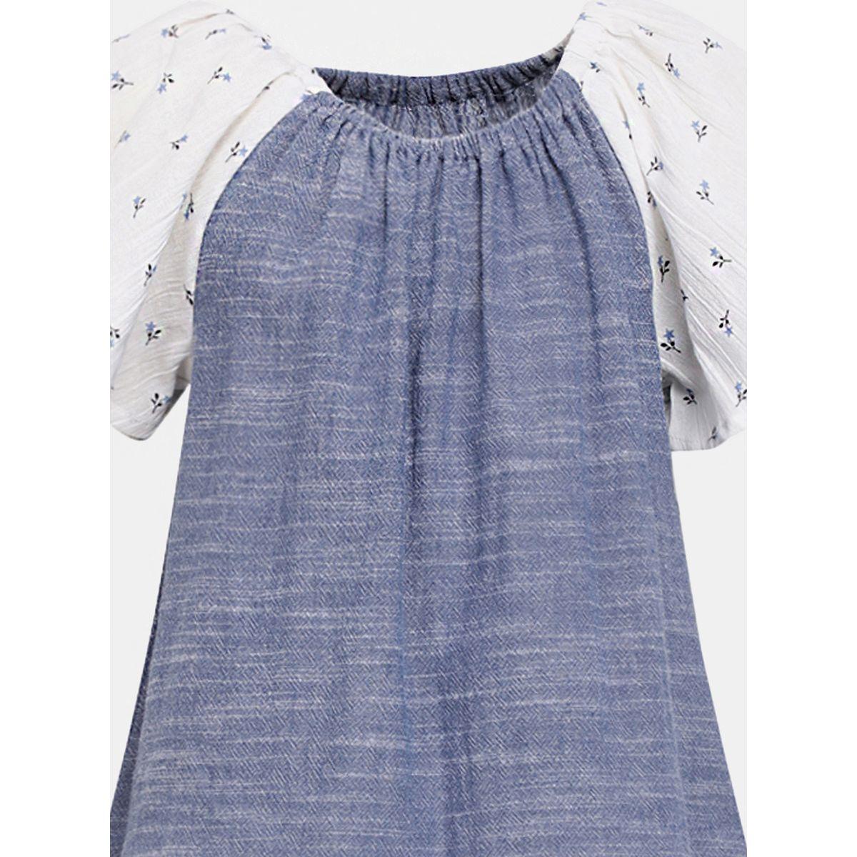 فستان بنمط كتل الالوان مع اكمام آنجل-girls-clothing-dressesandjumpsuits-image-3