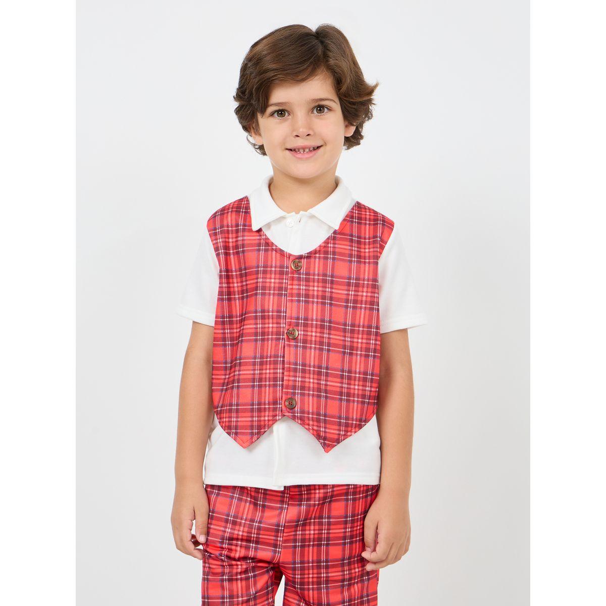 مجموعة من 3 - شورت وقميص مع فيست-boys-clothing-setsandcoords-image-2