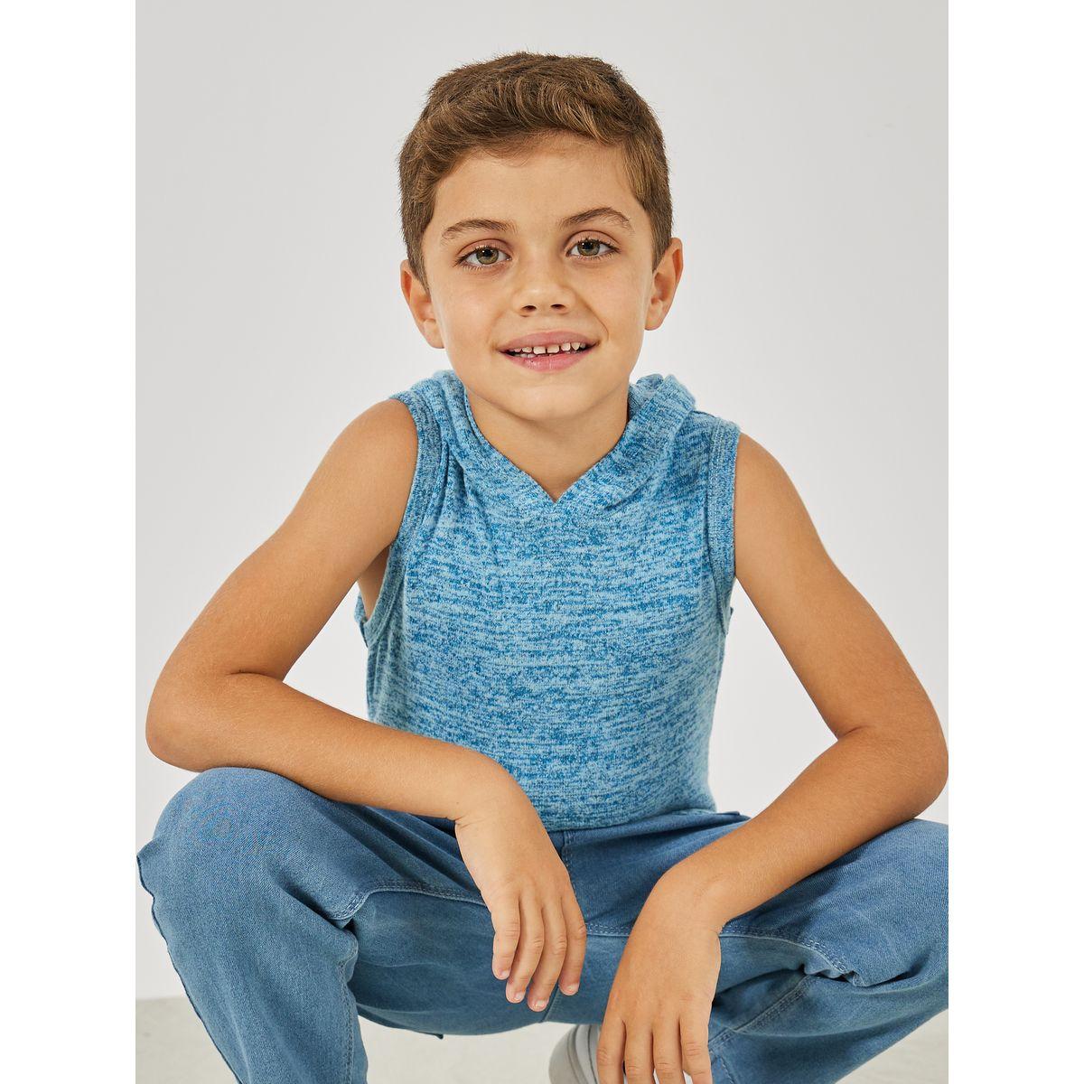 Styli Melange Hooded Tank-boys-clothing-tshirtsandpolos-image-1