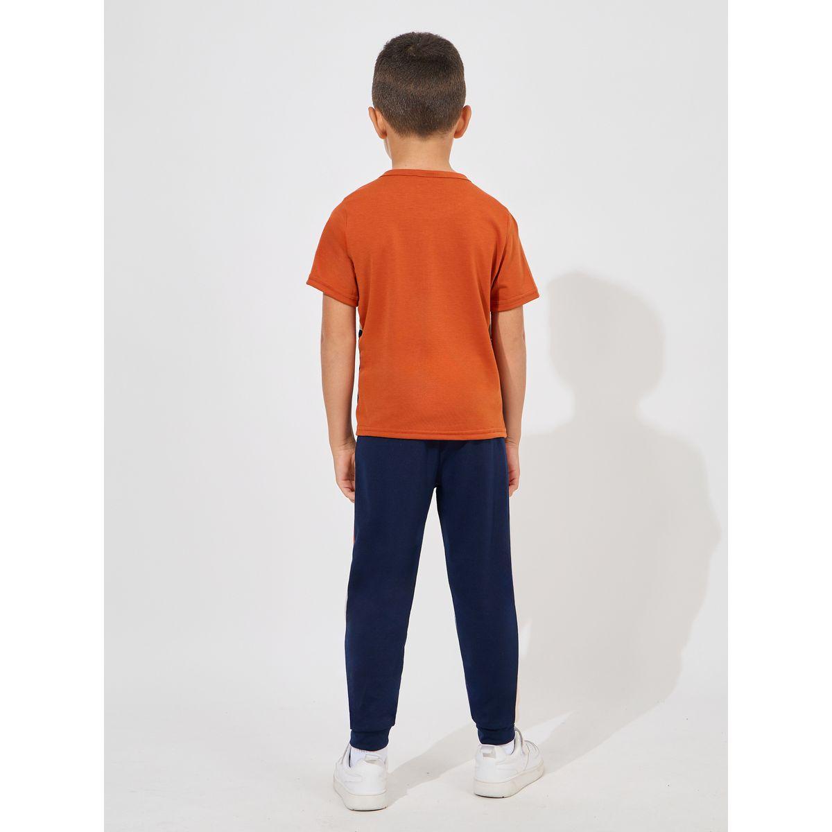 Styli Color Block T-Shirt & Joggers Set-boys-clothing-setsandcoords-image-4