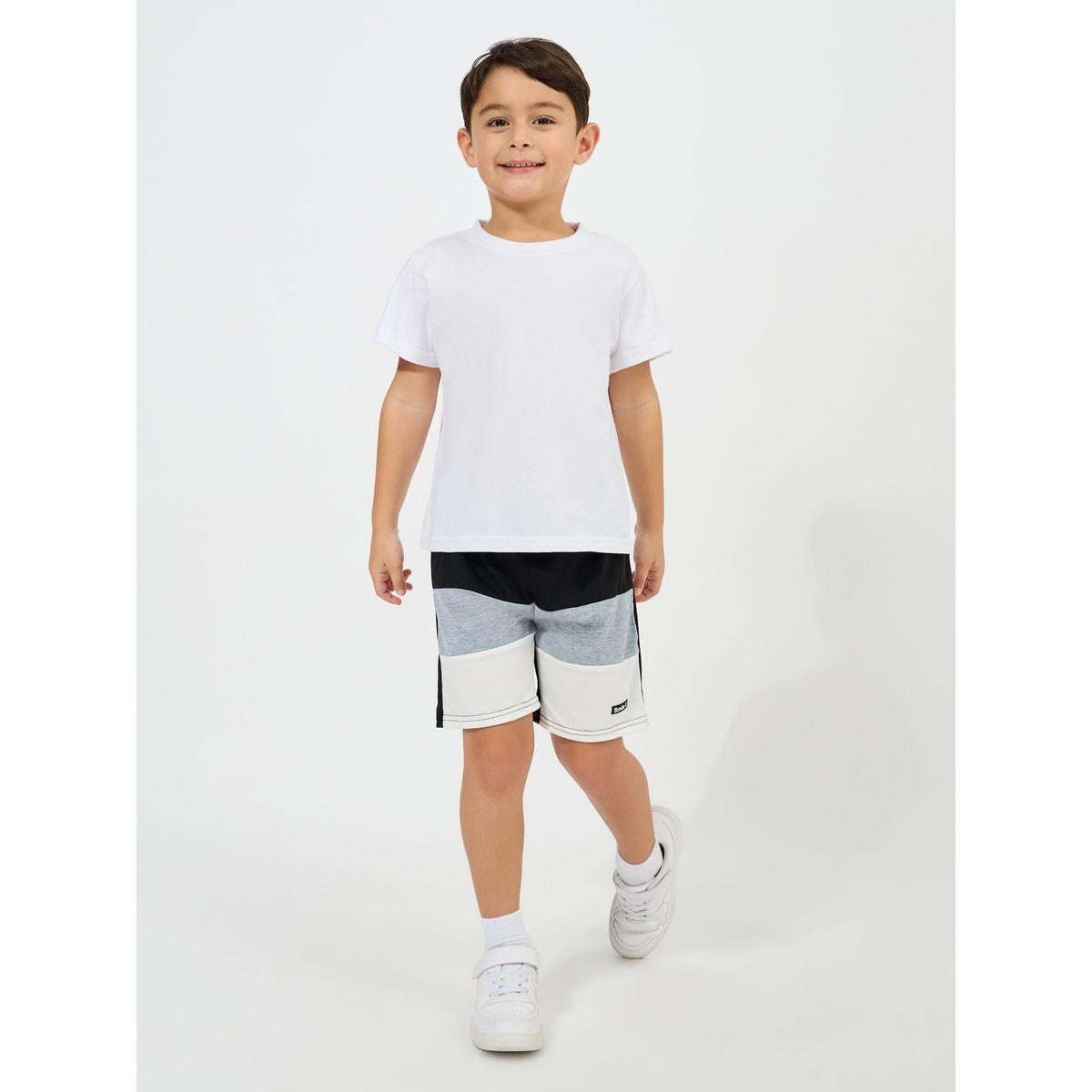 Styli Color Block Elastic Waistband Shorts-boys-clothing-bottoms-shorts-image-2