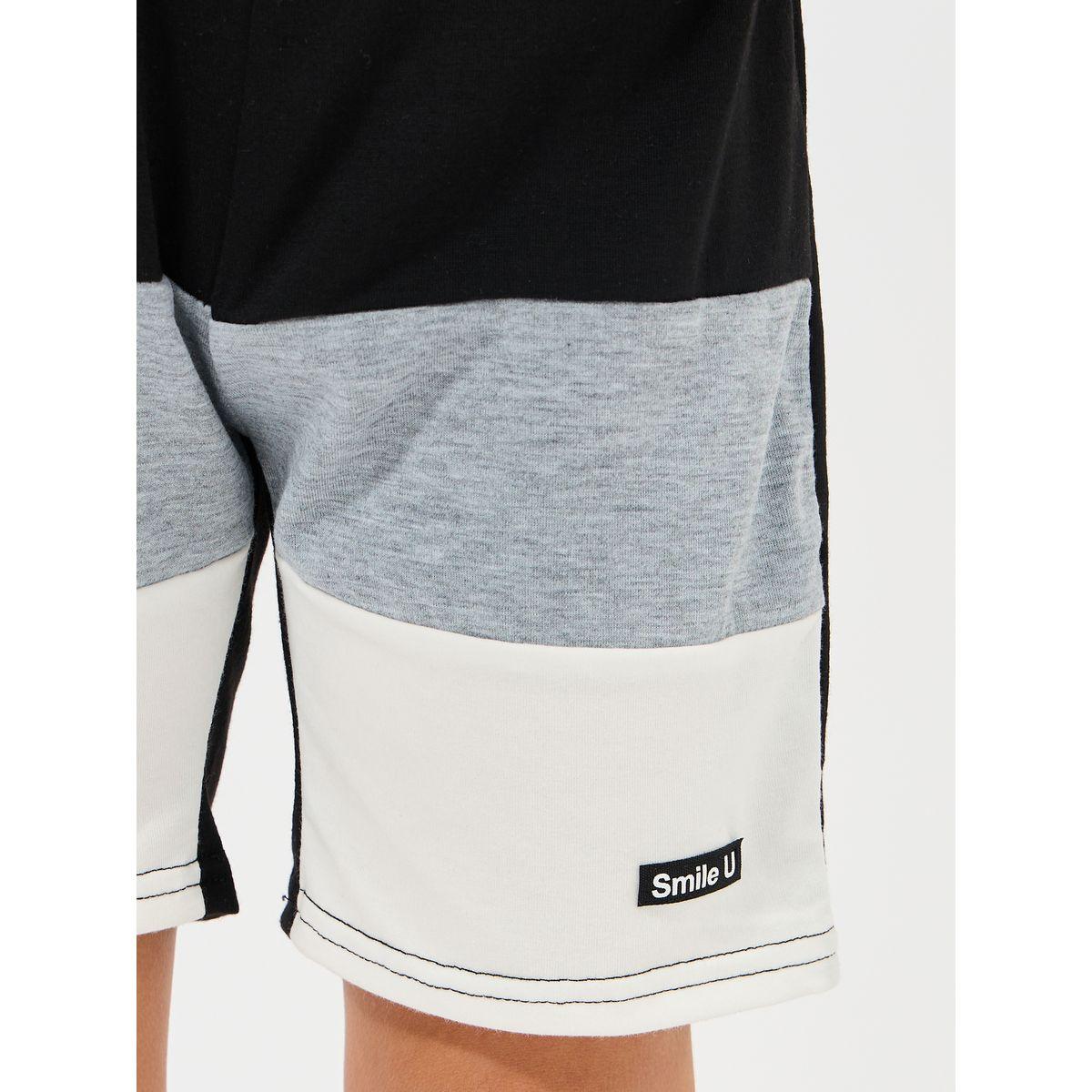 Styli Color Block Elastic Waistband Shorts-boys-clothing-bottoms-shorts-image-3