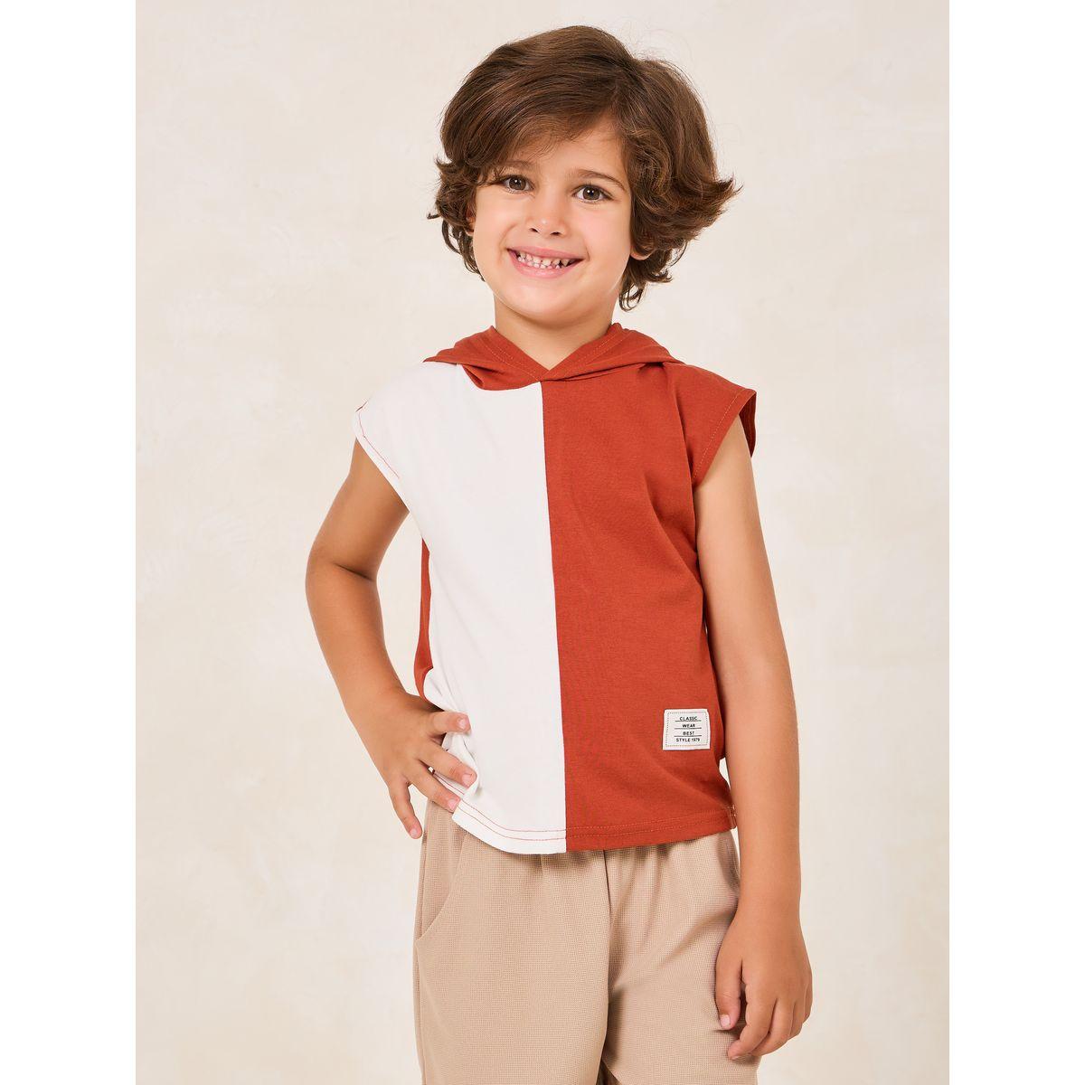 Styli Toddler Boys Colorblock Patch Detail Short-boys-clothing-tshirtsandpolos-image-1