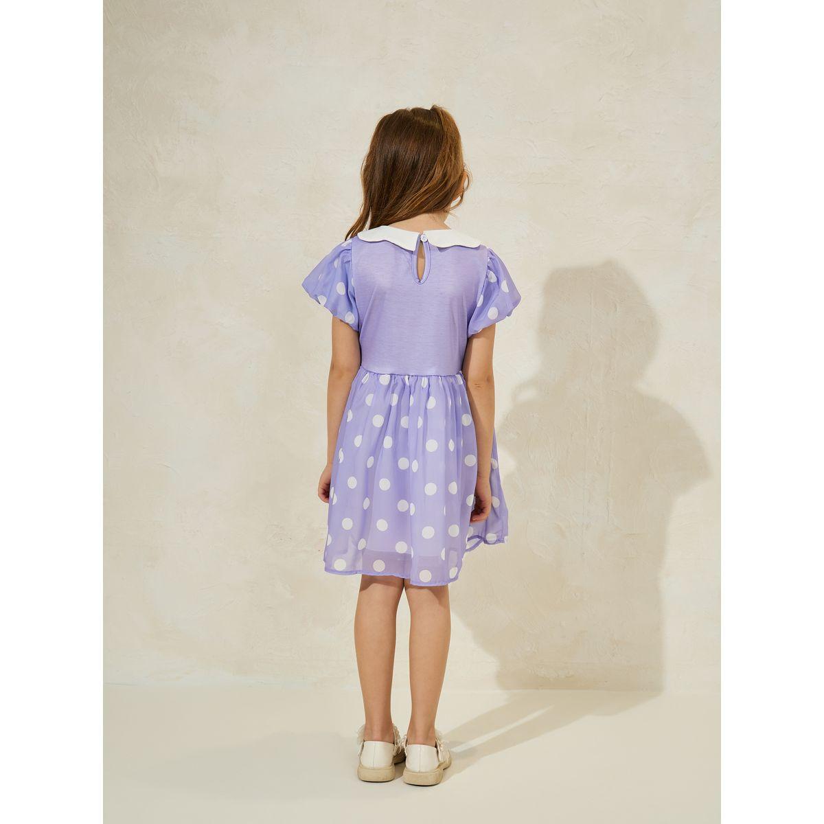 Styli Polka Dot Print Collared Dress-girls-clothing-dressesandjumpsuits-image-4