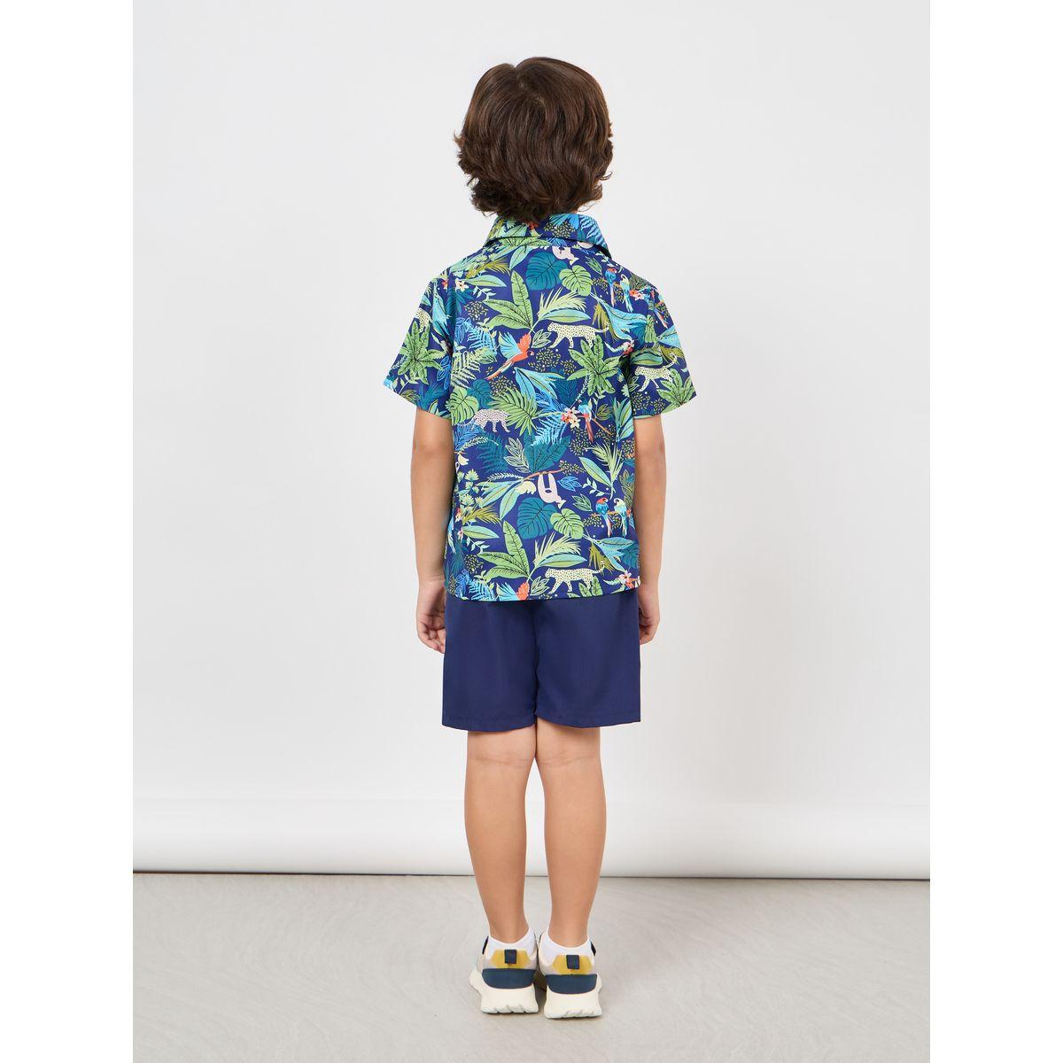 مجموعة من شورت وقميص بطبعة استوائية-boys-clothing-setsandcoords-image-4