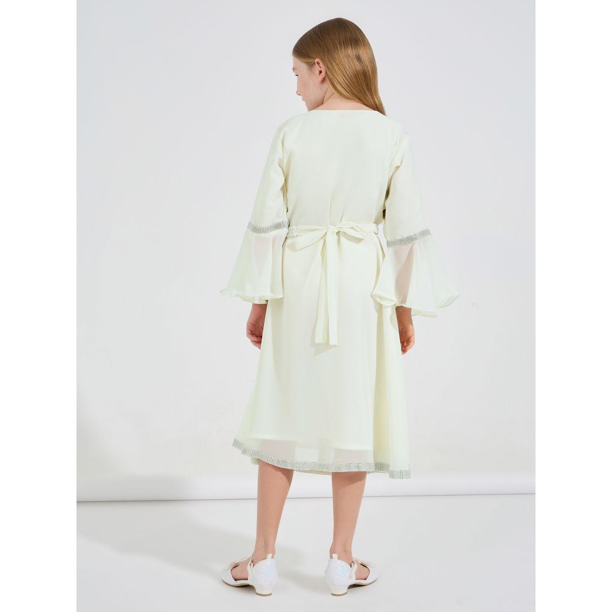 قفطان منمق بالخرز مع أكمام جرس ماكسيم كرييشن × ستايلي-girls-clothing-dressesandjumpsuits-image-4
