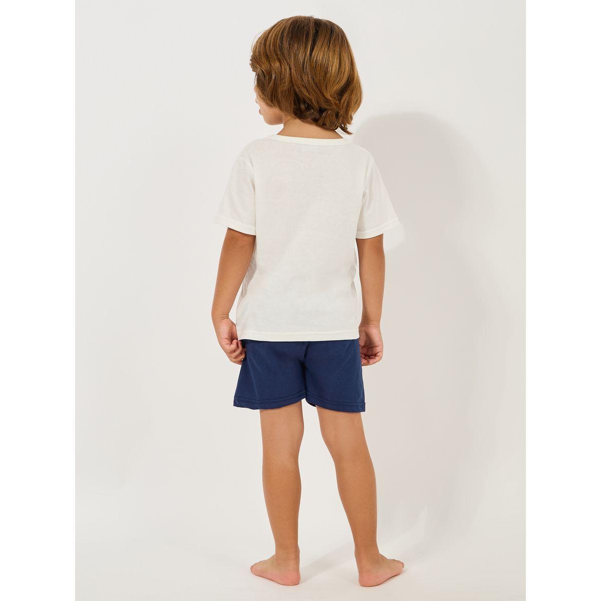 Styli Car Print T-Shirt & Shorts Set-boys-clothing-nightwear-image-4